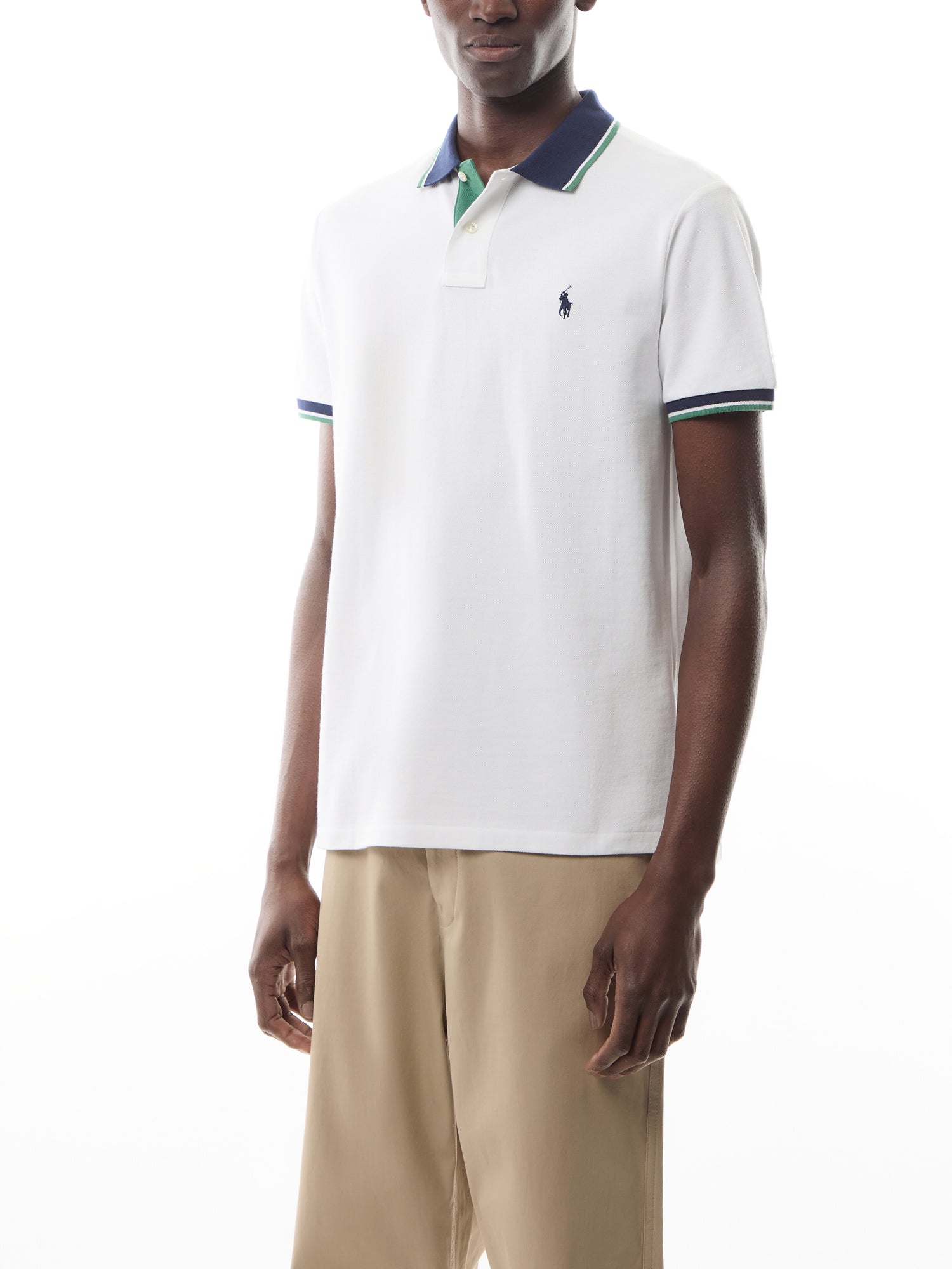 Custom Slim Fit Mesh Polo Shirt