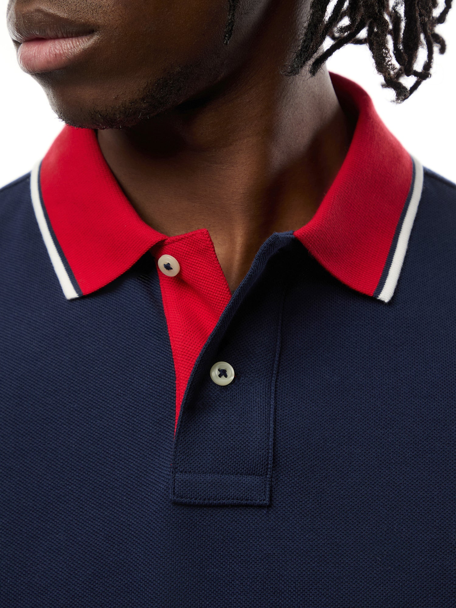 Custom Slim Fit Mesh Polo Shirt