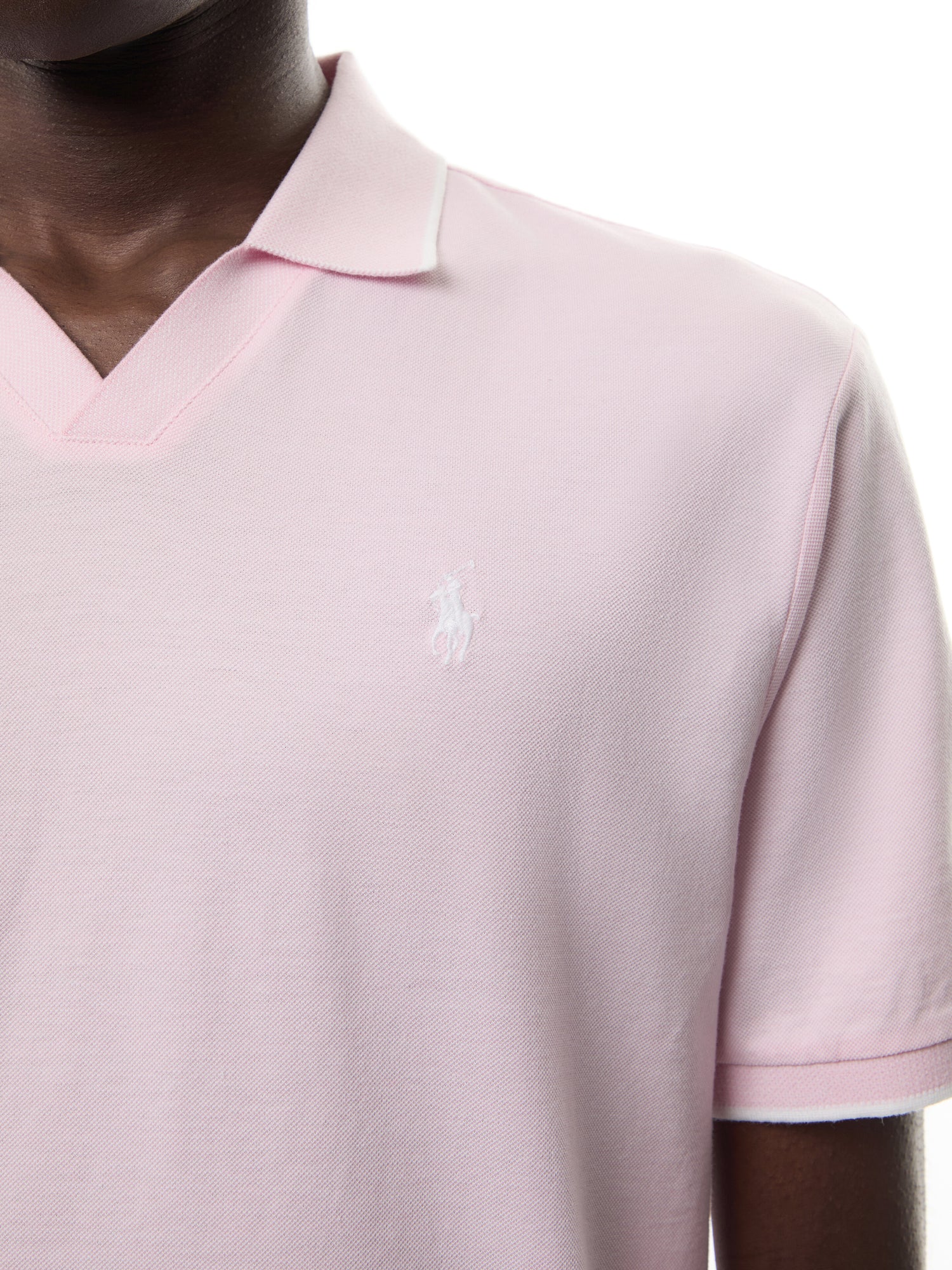 Jacquard Mesh Polo Shirt