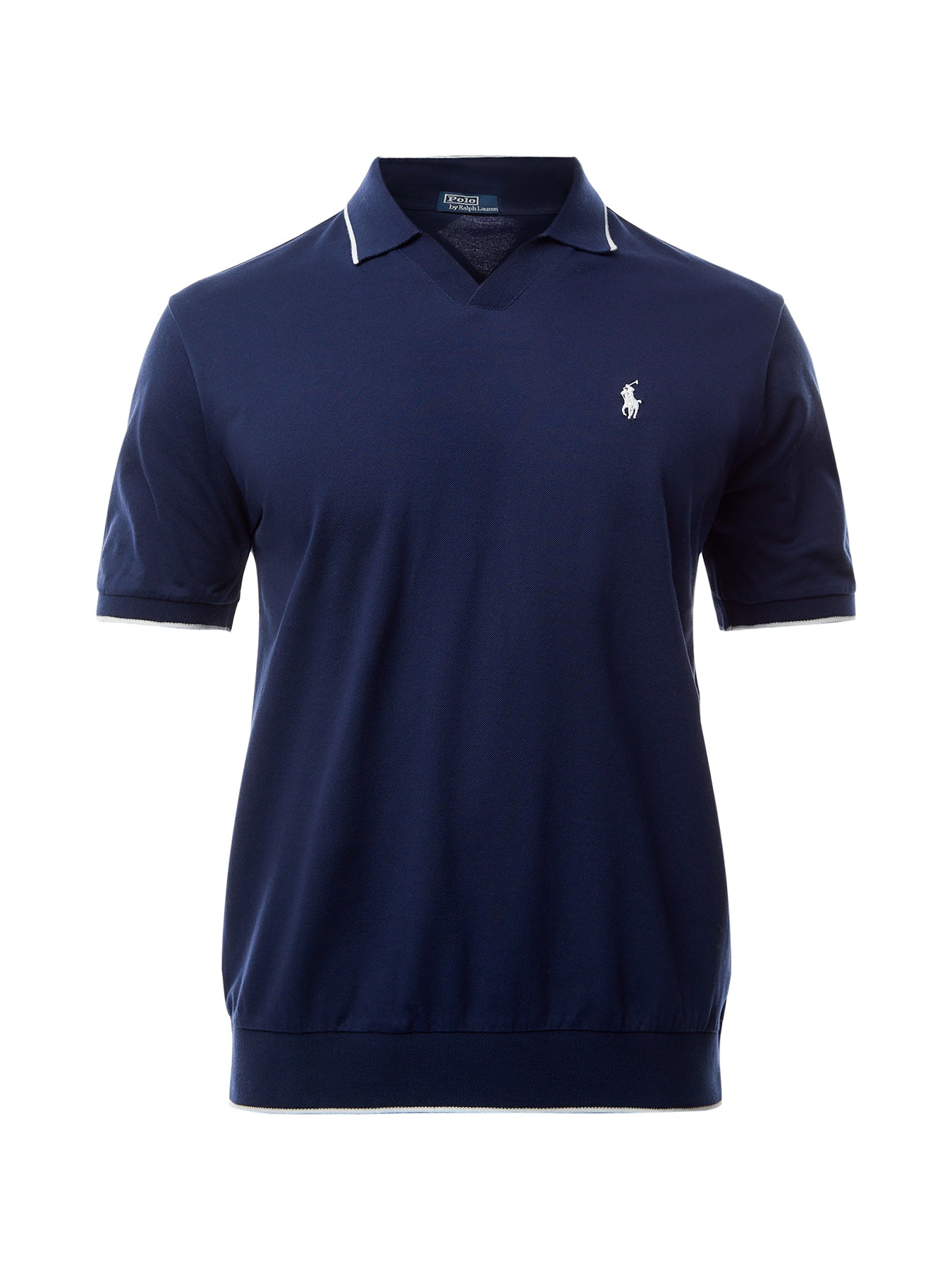 Jacquard Mesh Polo Shirt