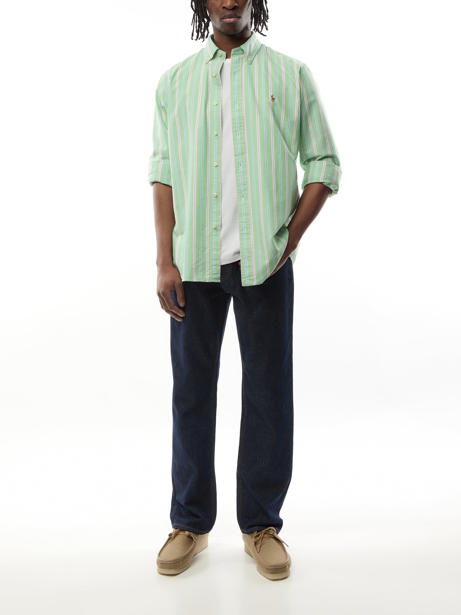 Custom Fit Stripe Oxford Shirt