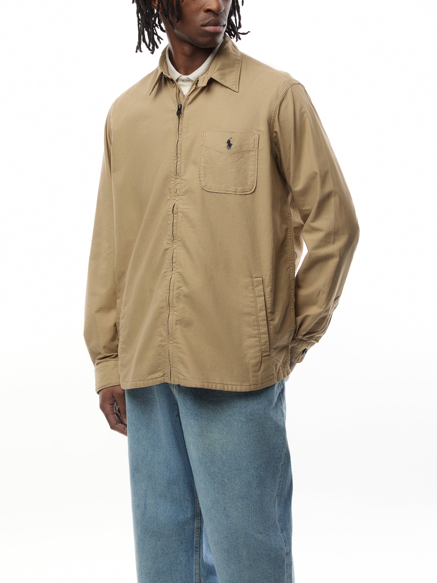 Oxford Zip Overshirt
