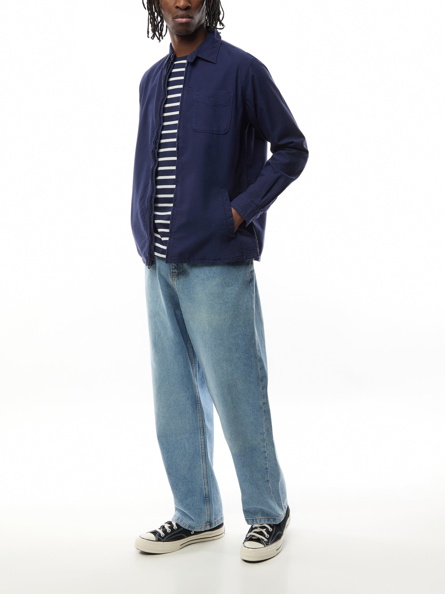 Oxford Zip Overshirt