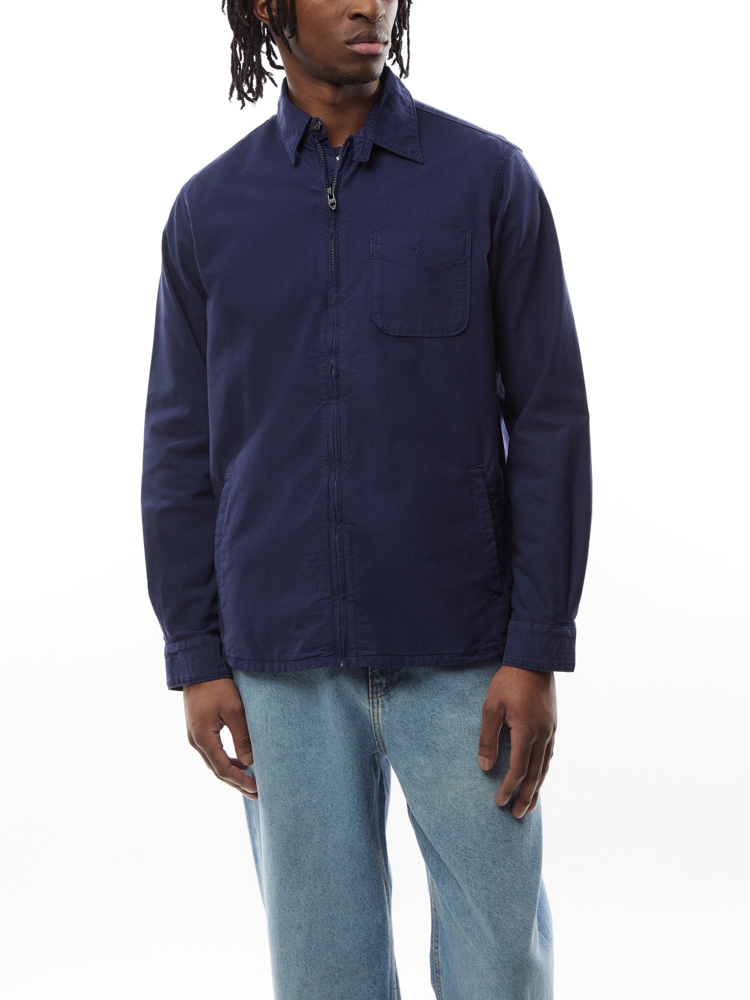 Oxford Zip Overshirt
