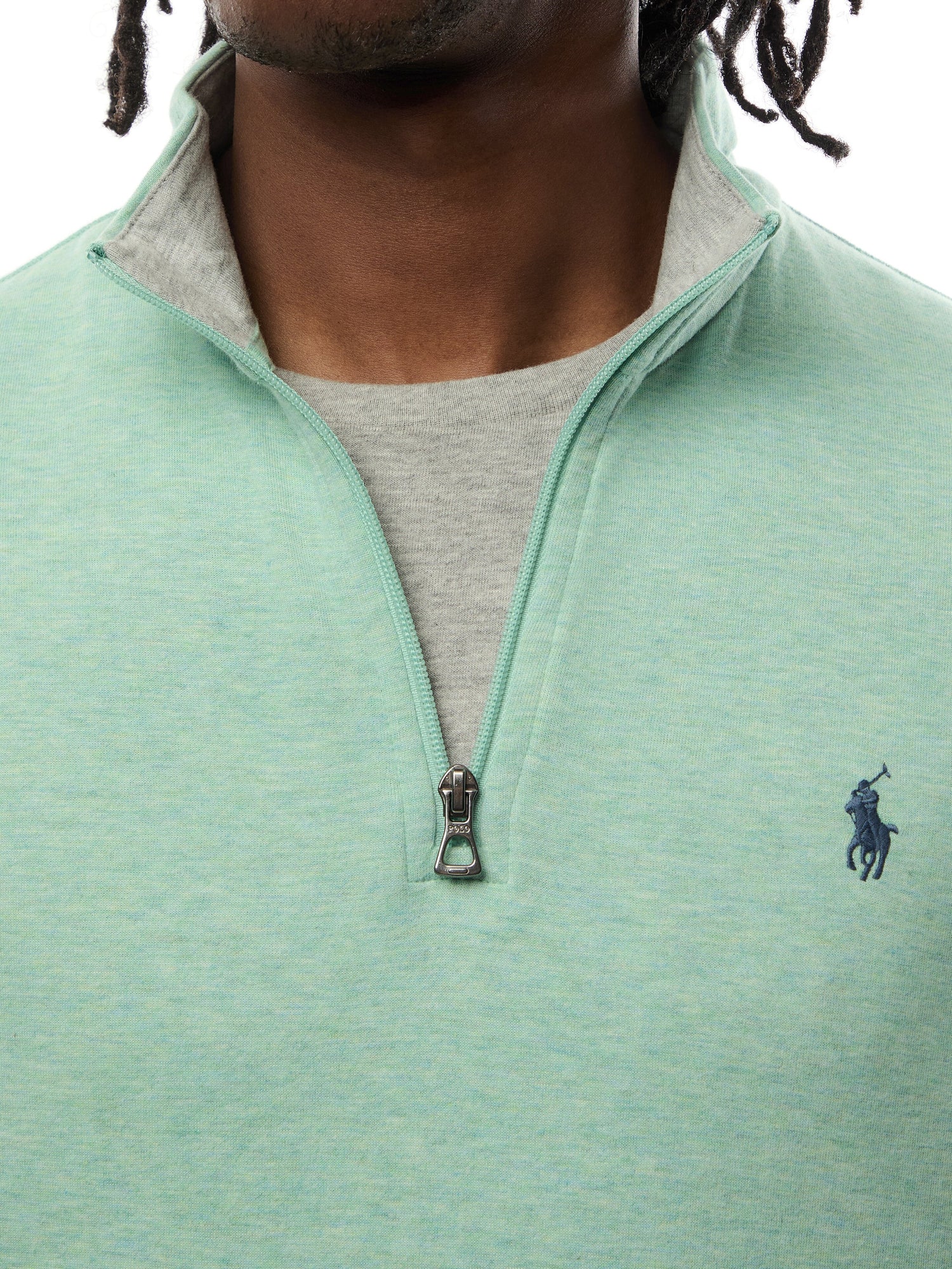 Quarter Zip Double Knit Sweat