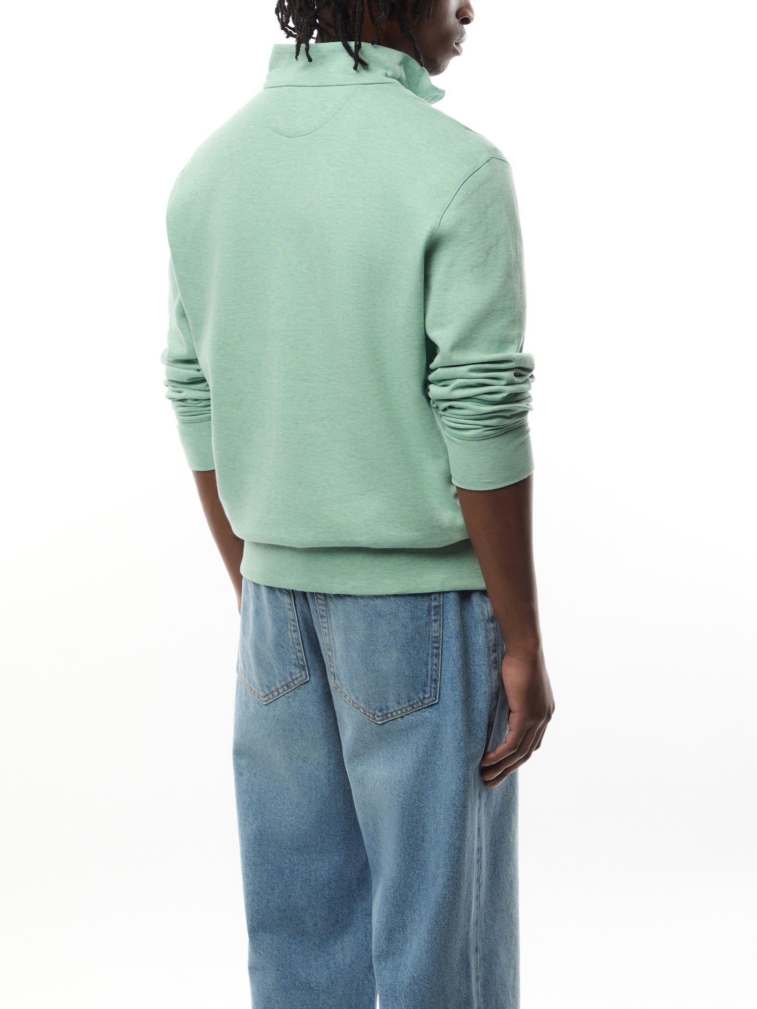 Quarter Zip Double Knit Sweat