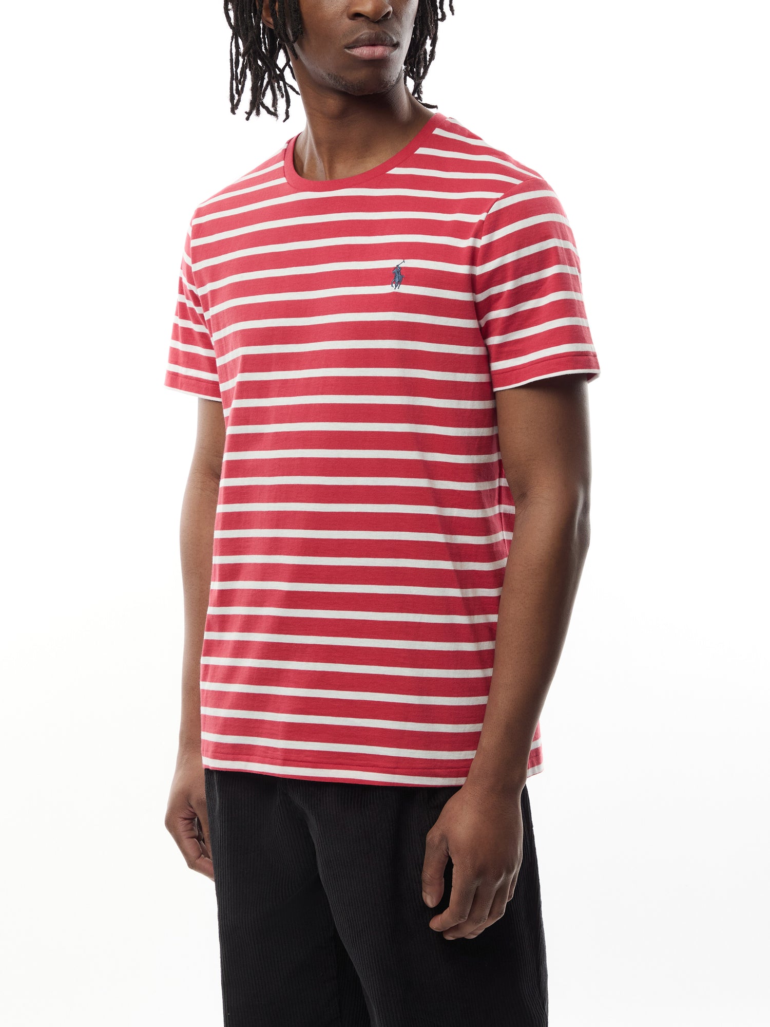Custom Slim Fit Striped Jersey T-Shirt