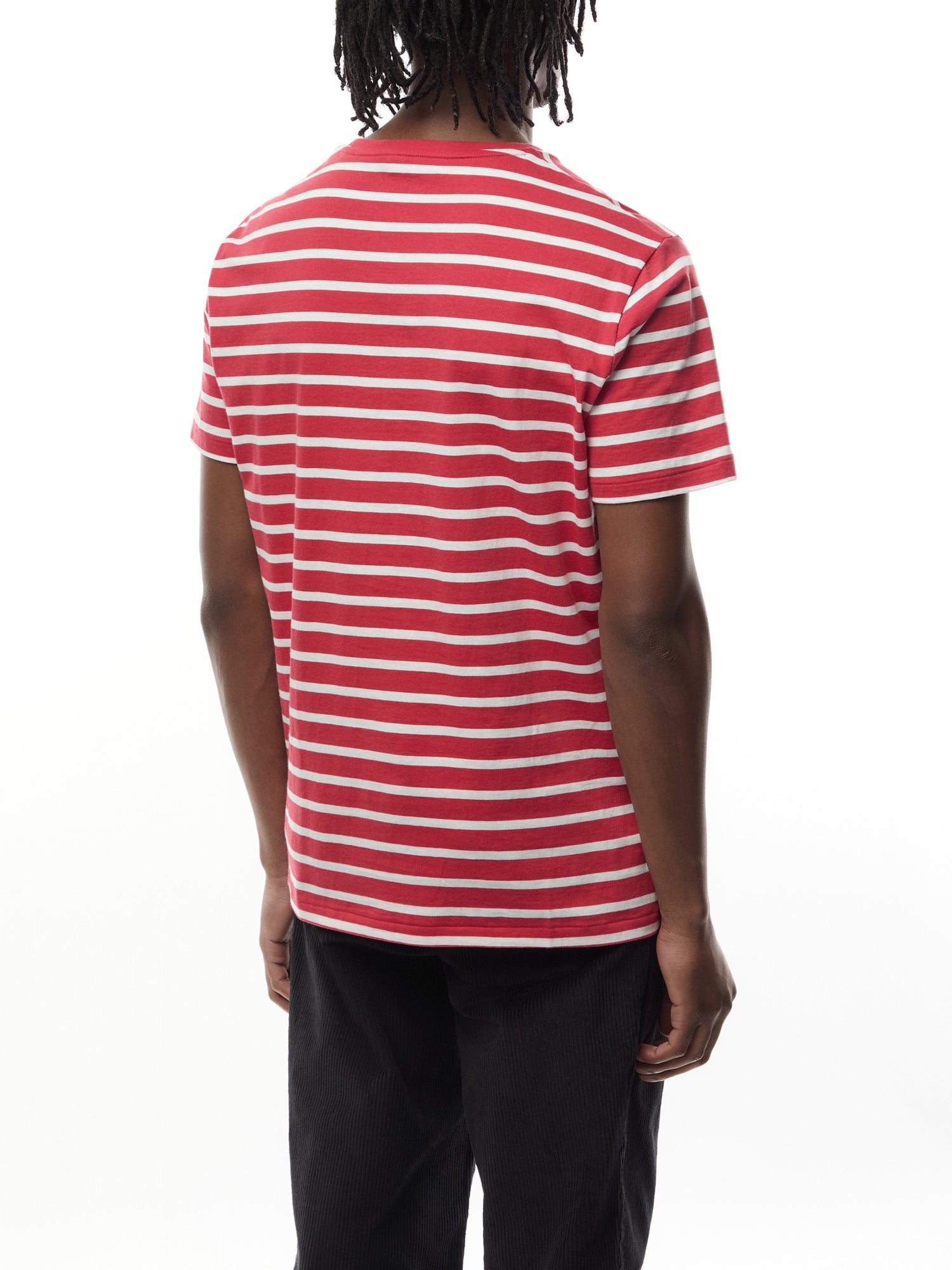 Custom Slim Fit Striped Jersey T-Shirt