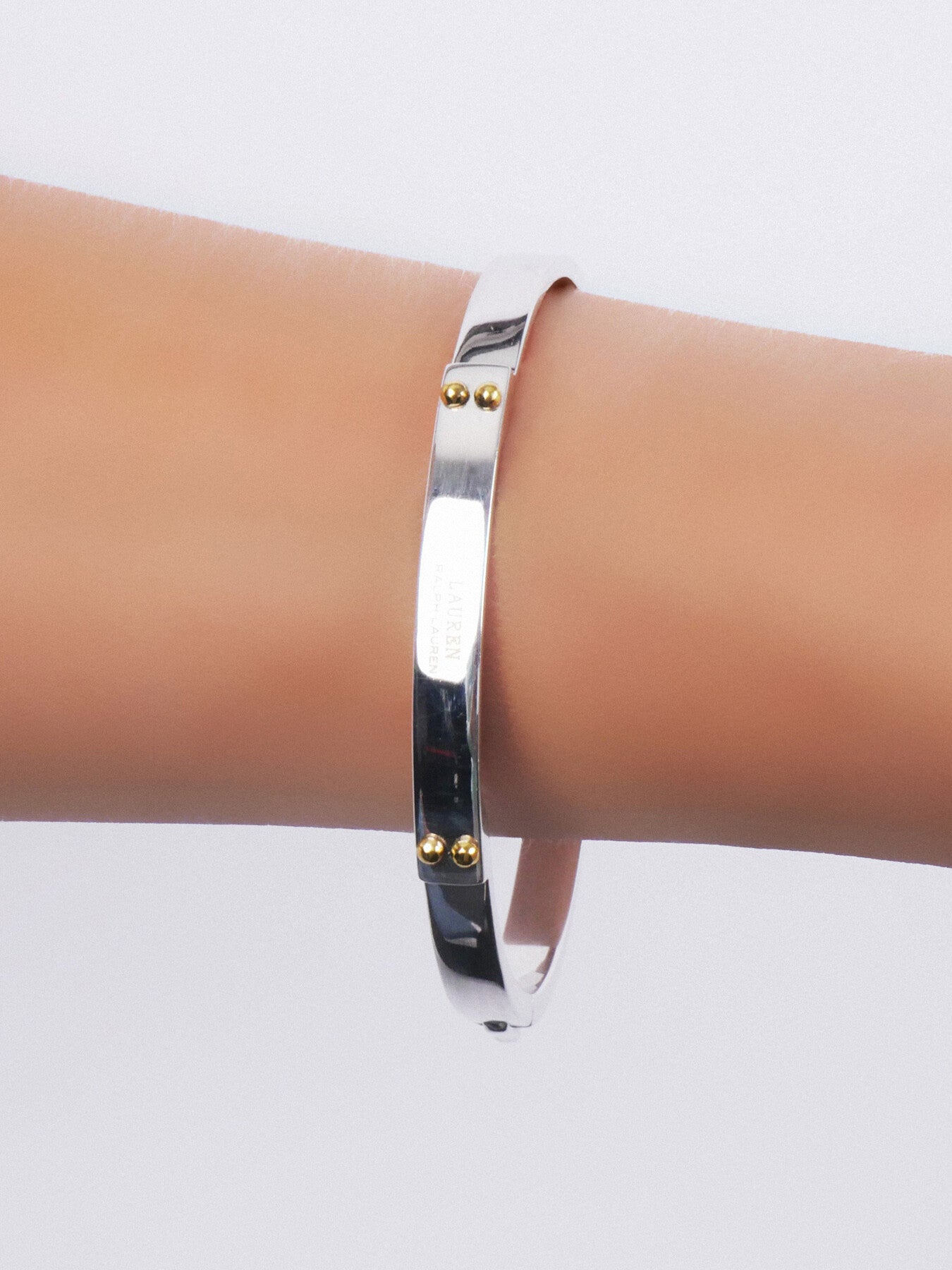 Sterling Silver Logo Bangle