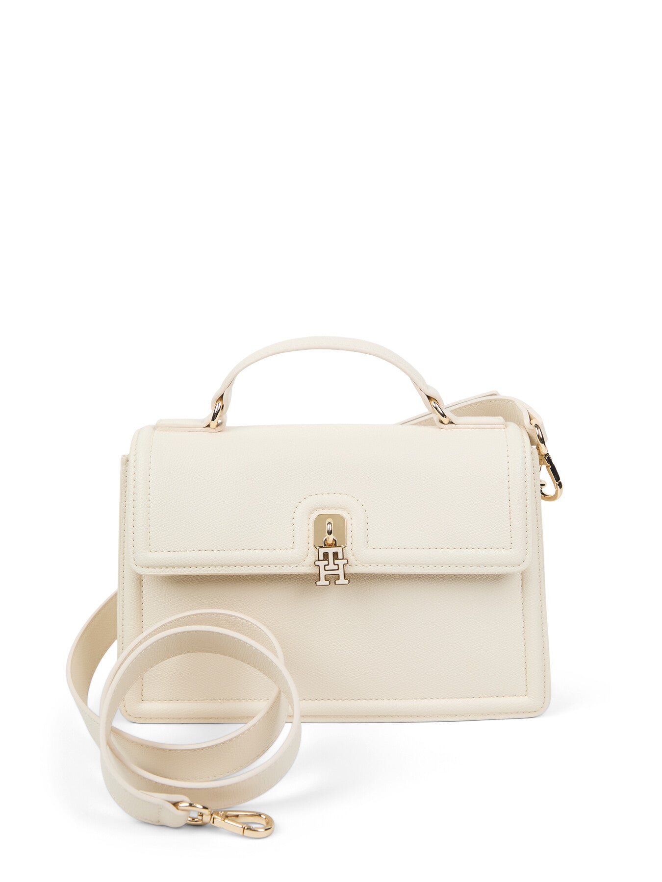 Turn Lock Crossbody Satchel