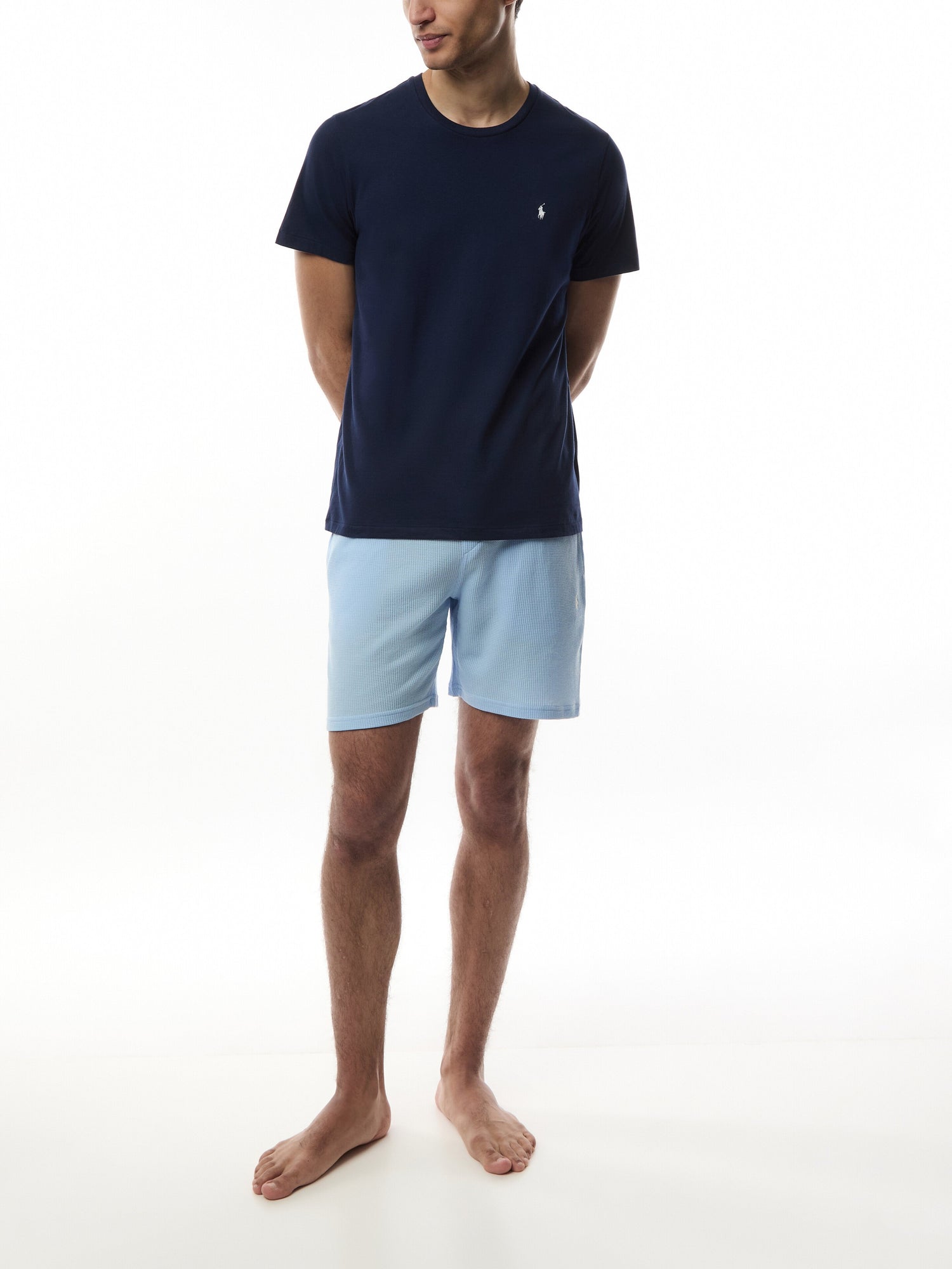 Waffle Knit Slim Fit Sleep Shorts