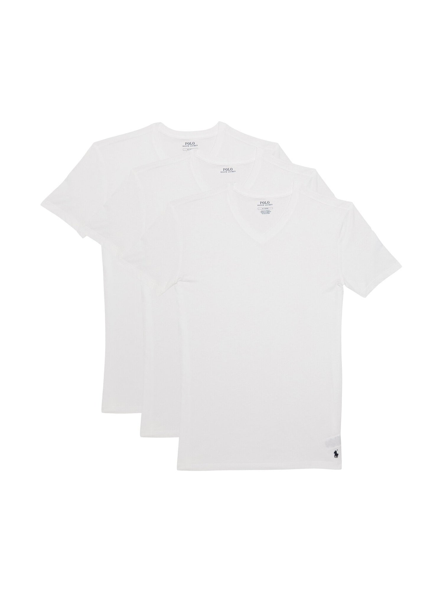 Three Pack Short Sleeve V Neck Undershirt