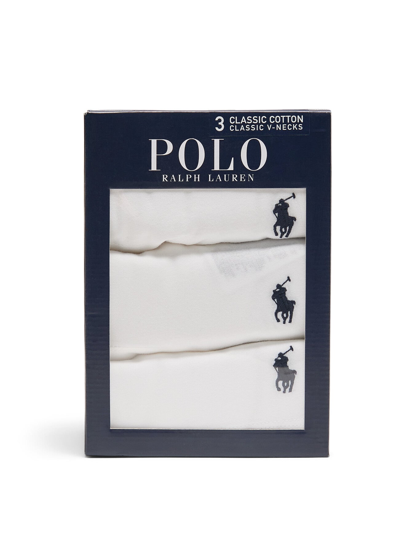 Three Pack Short Sleeve V Neck Undershirt