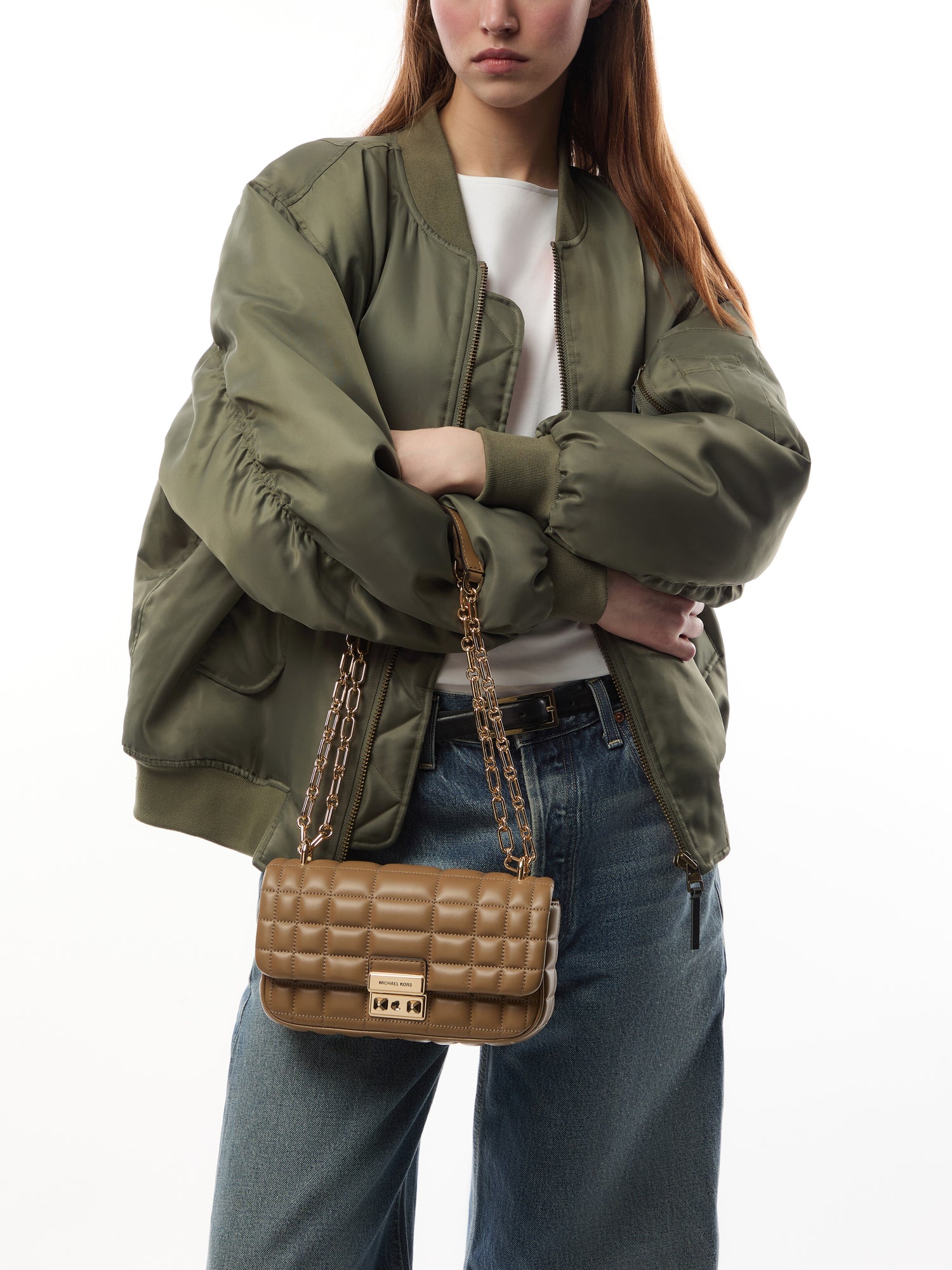 Tribeca Small Quilted Leather Shoulder Bag
