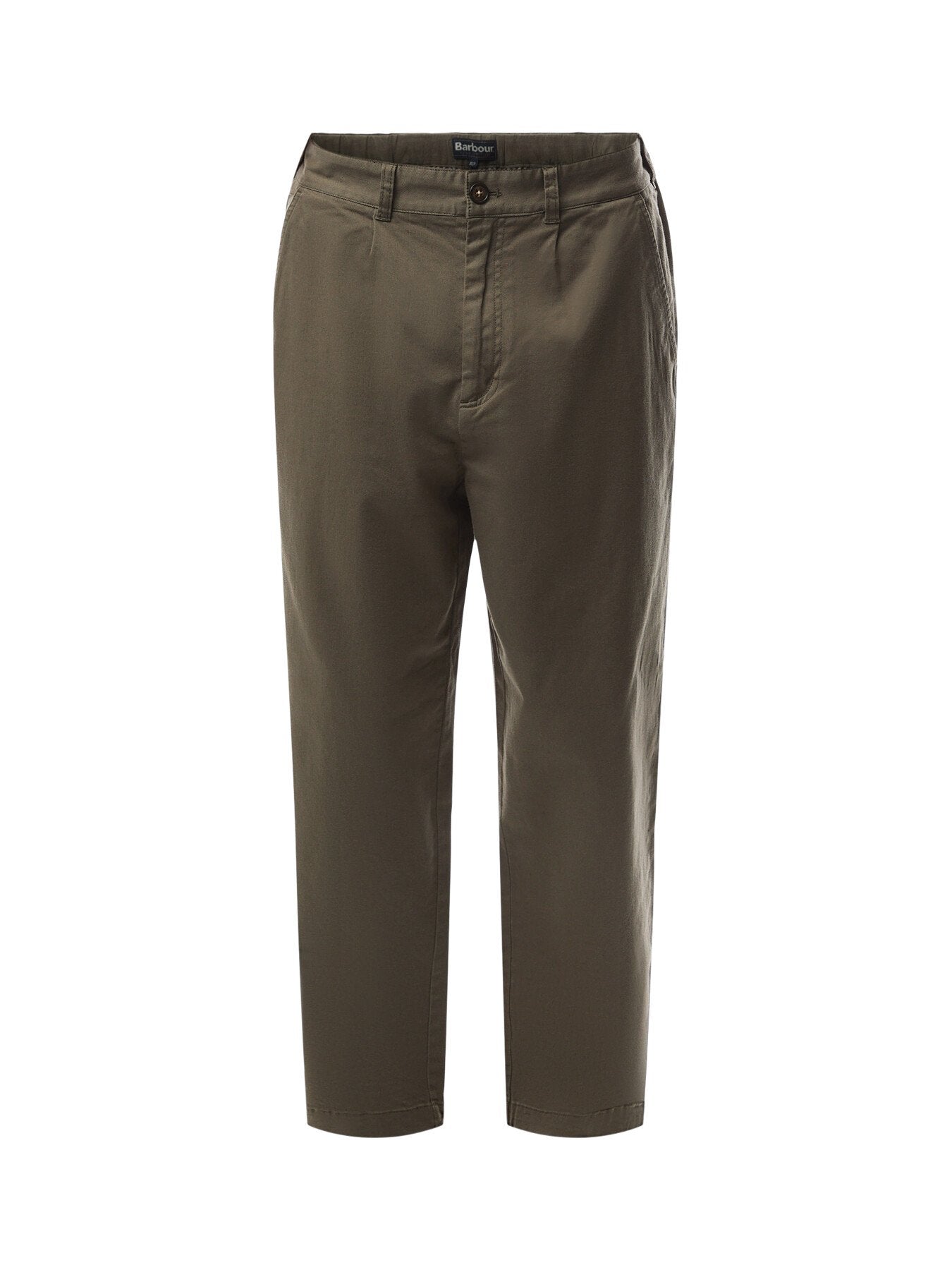 Washed Stretch Twill Relaxed Fit Trousers