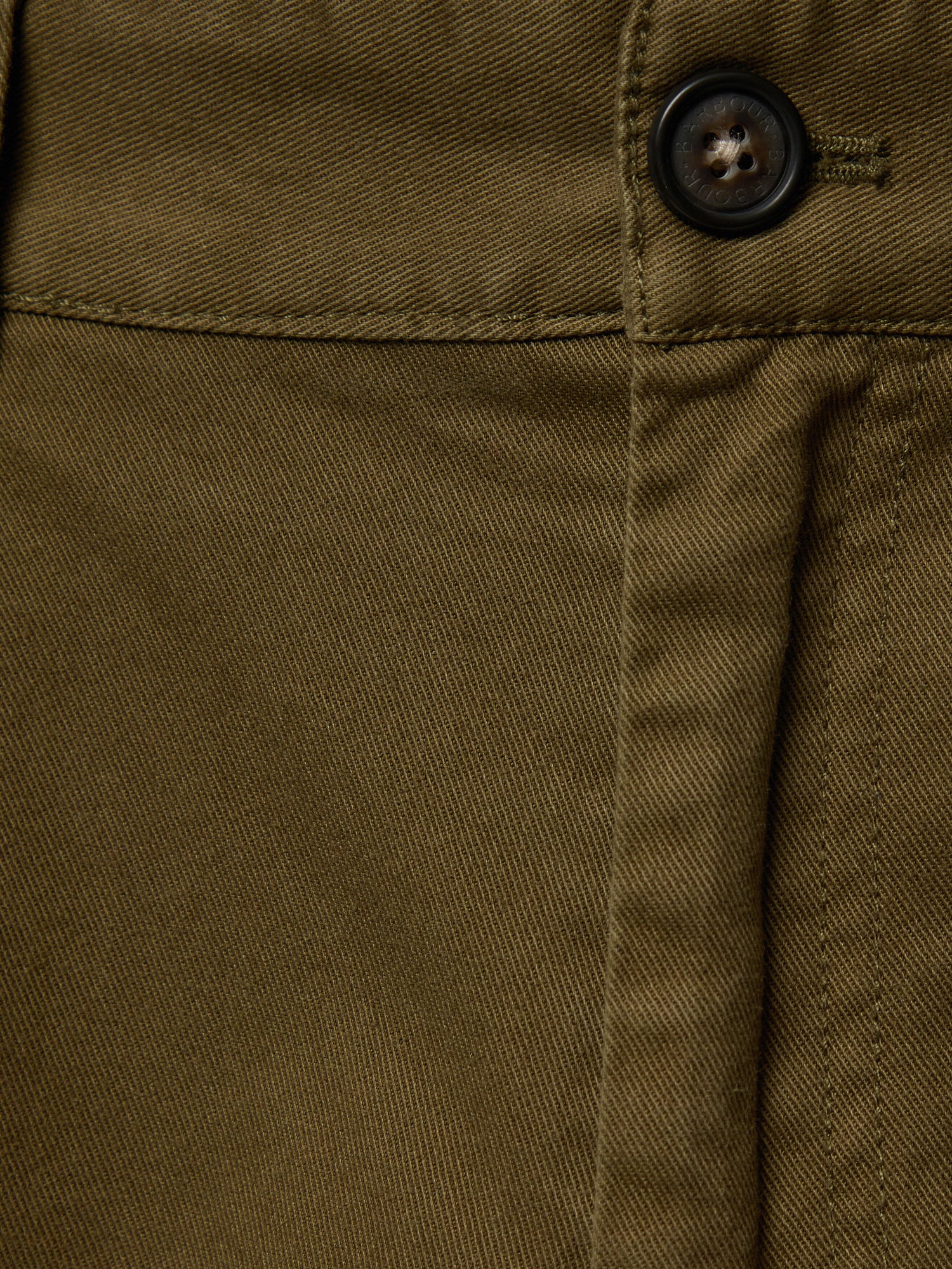 Washed Stretch Twill Relaxed Fit Trousers