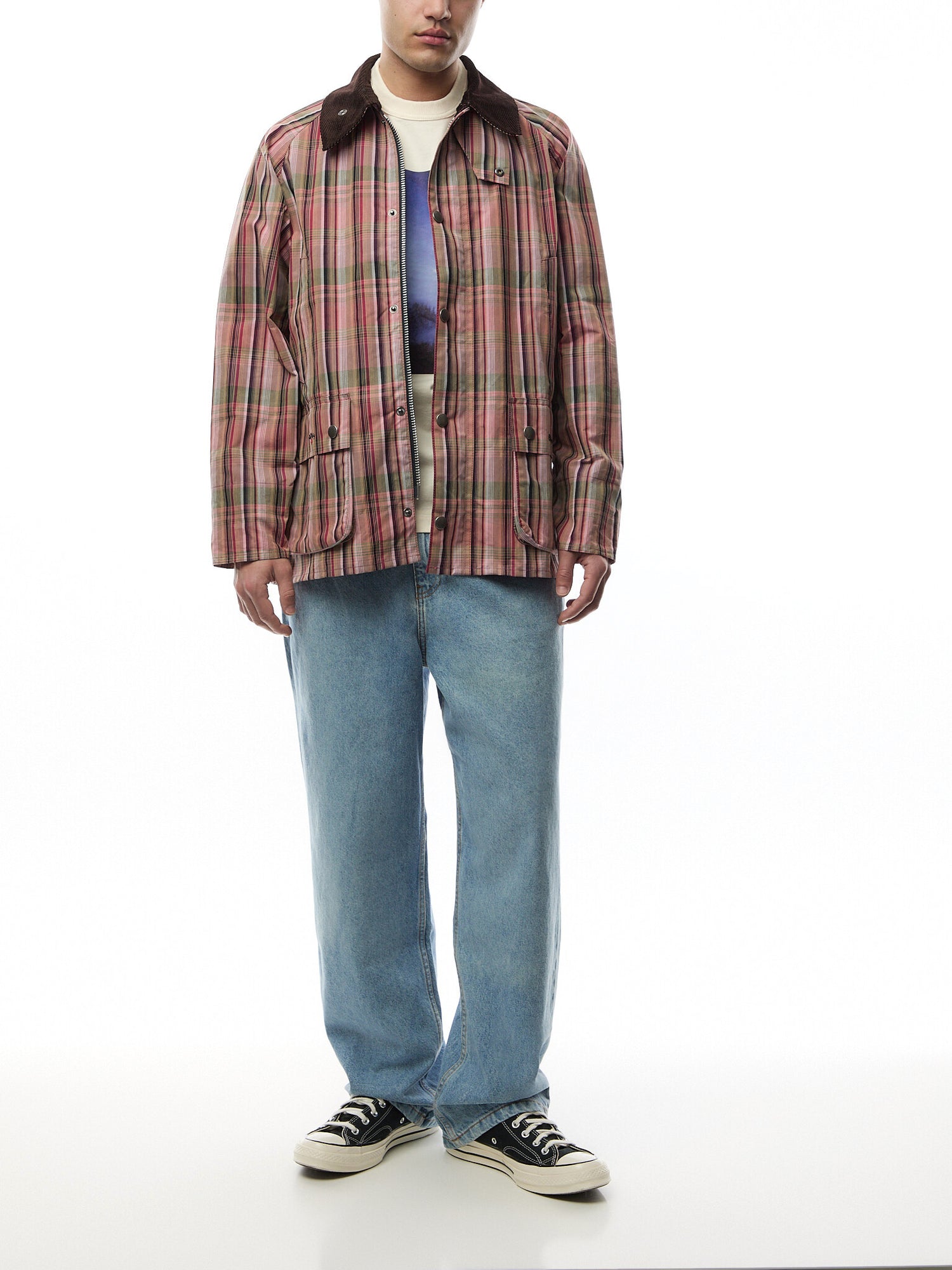 Barbour x NOAH Madras Bedale Casual Jacket