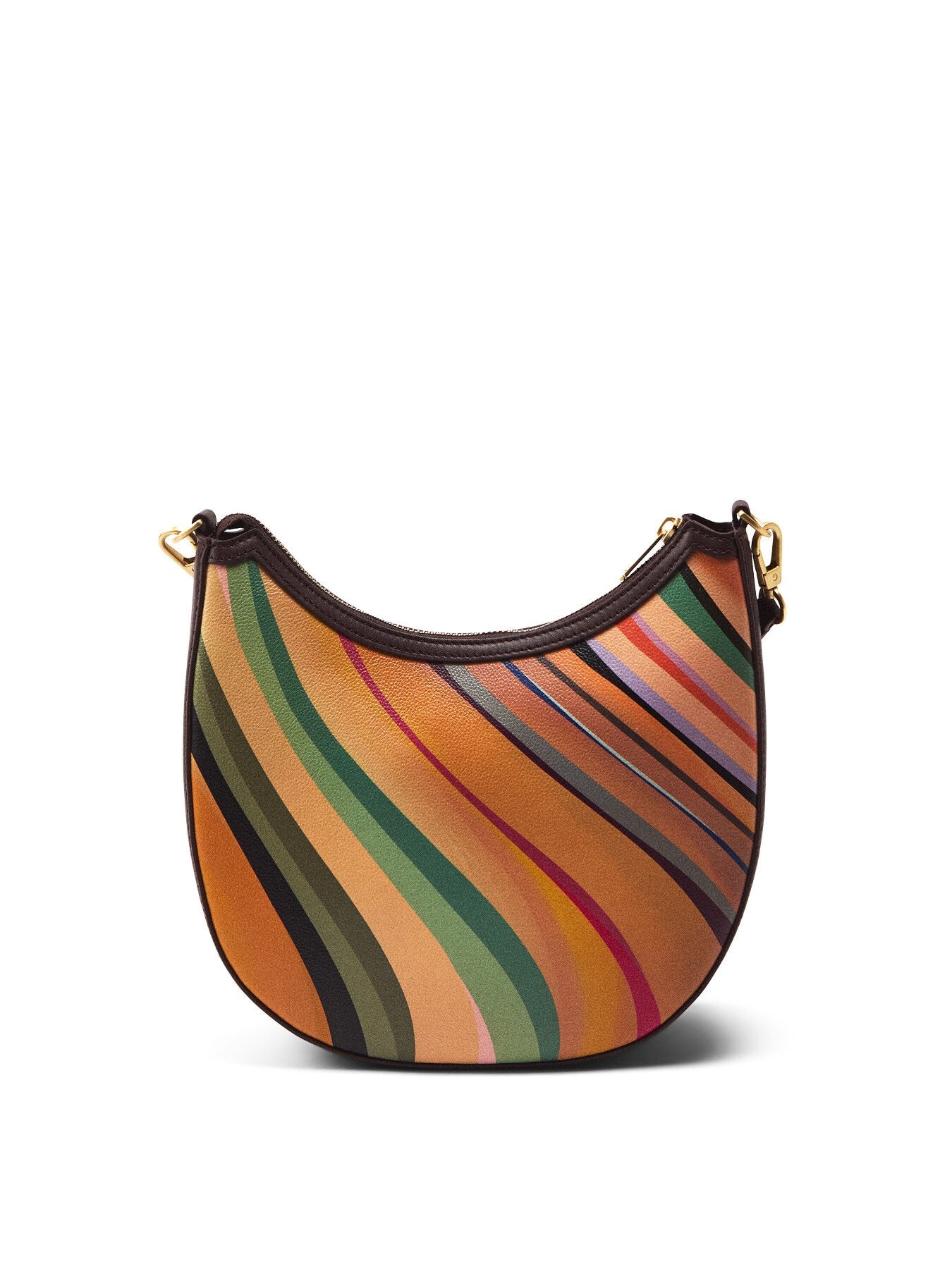 Womens Dusky Swirl Leather Mini Hobo Bag