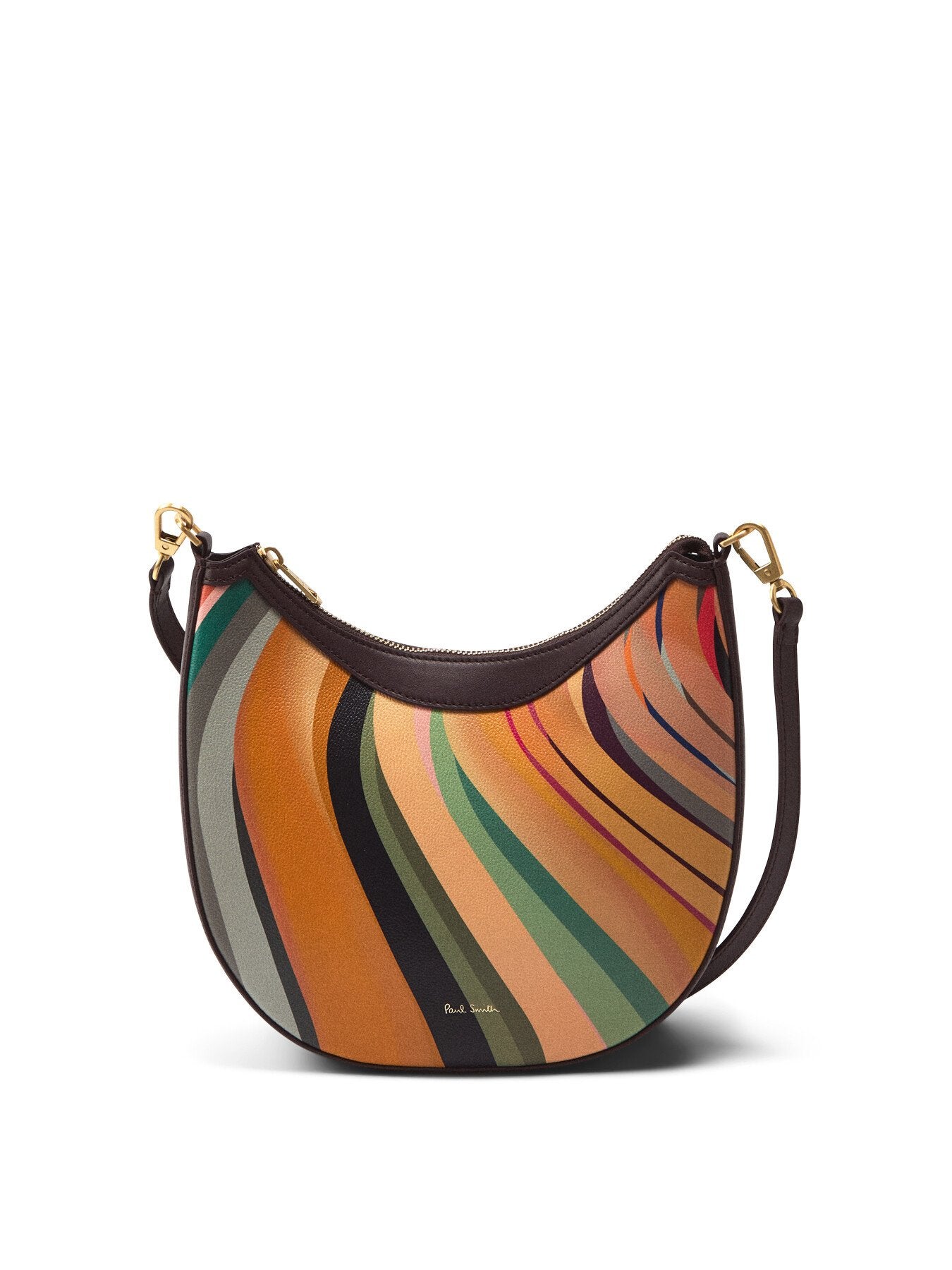 Womens Dusky Swirl Leather Mini Hobo Bag
