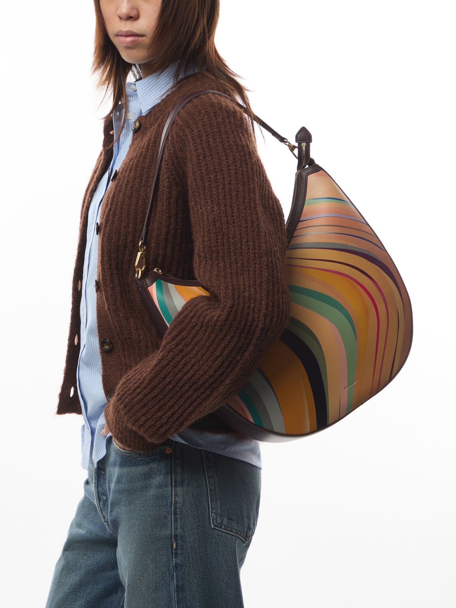 Swirl Hobo Round Bag