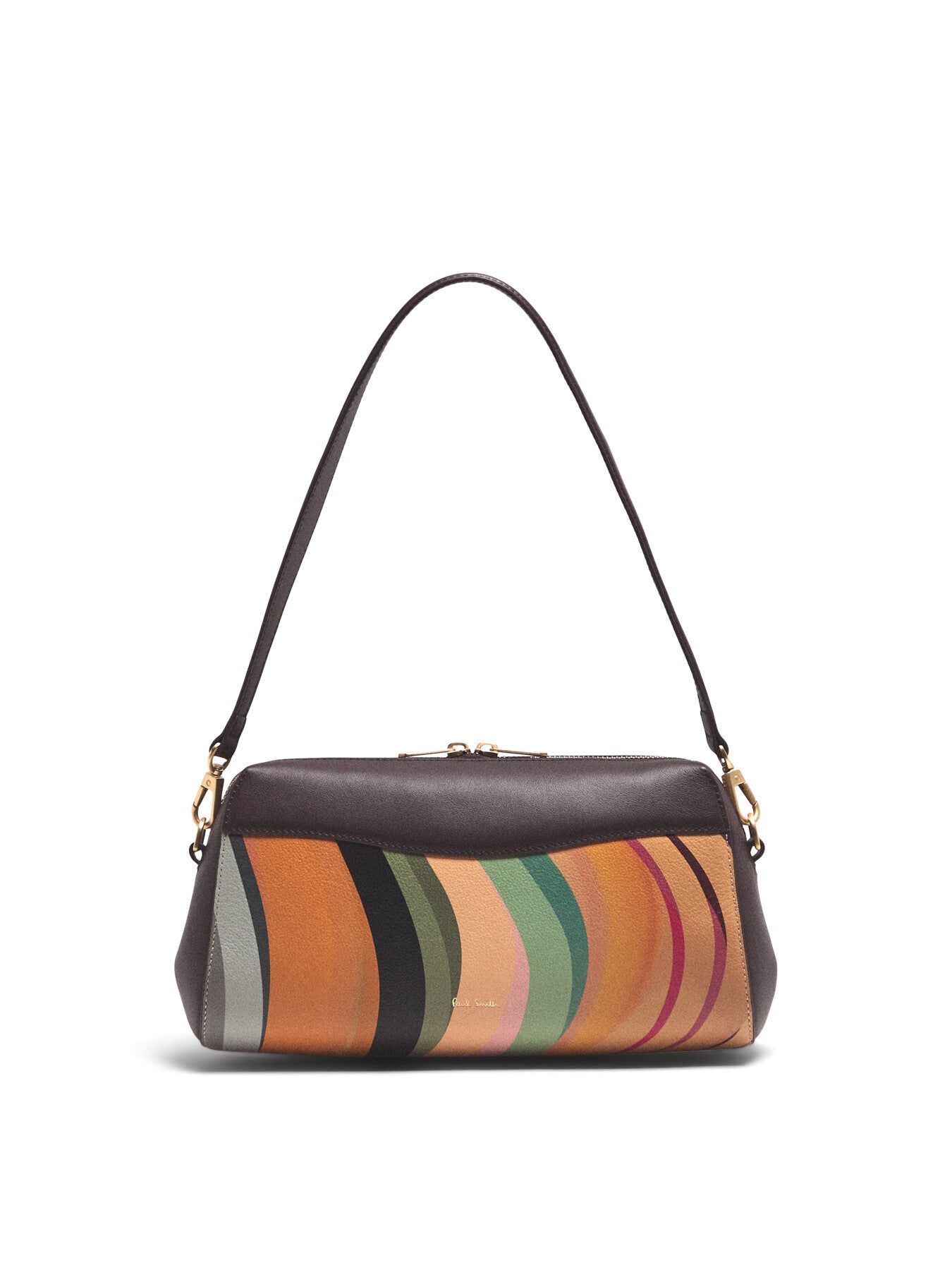 Women's 'Dusky Swirl' Leather Shoulder Bag