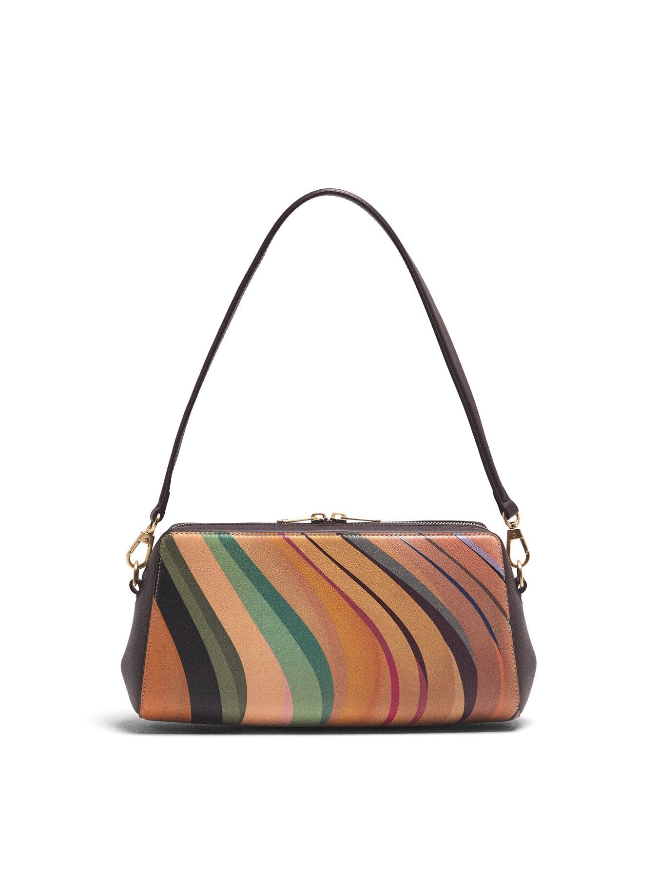 Women's 'Dusky Swirl' Leather Shoulder Bag
