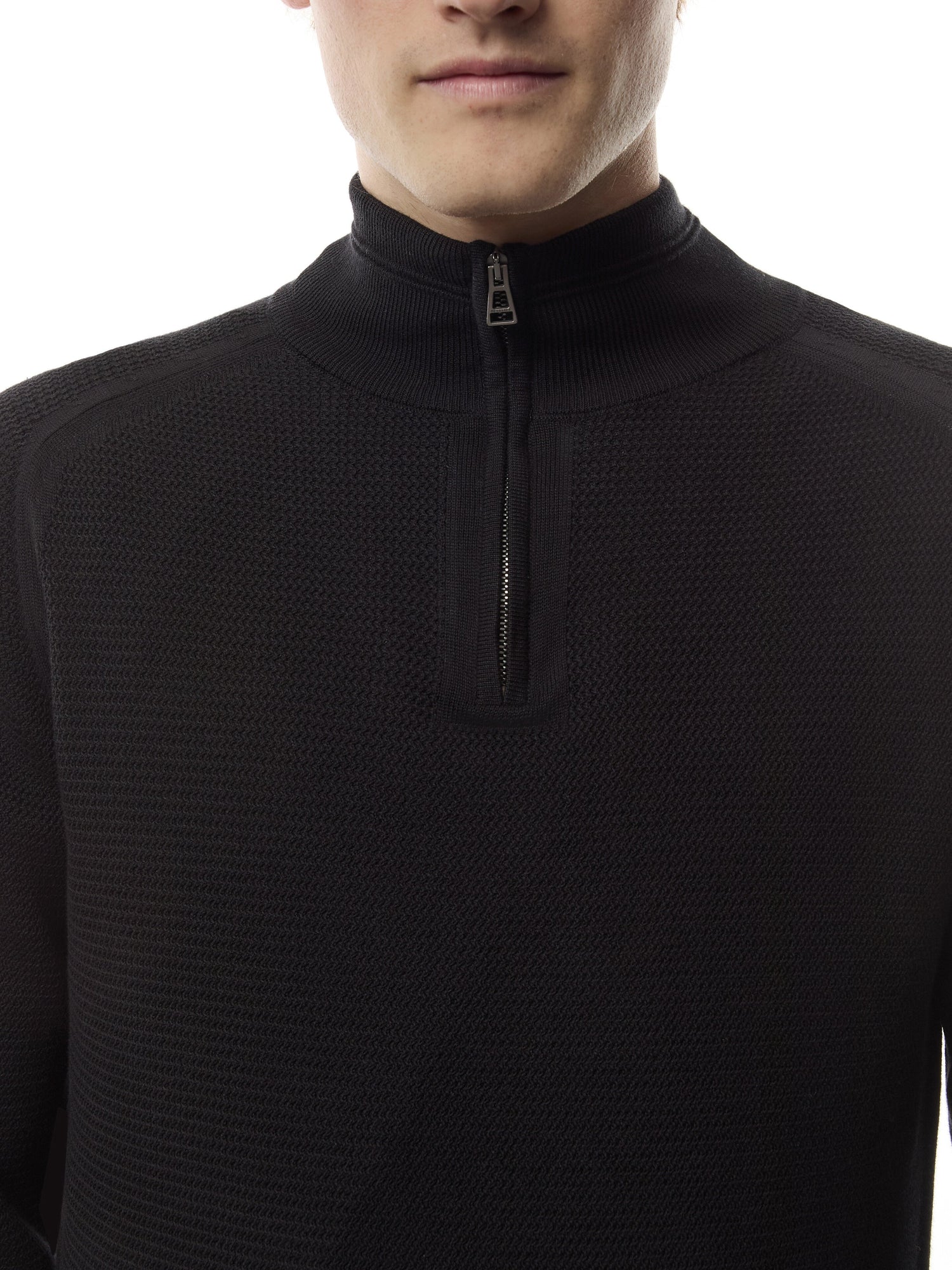 Guide Textured Quarter Zip Jumper