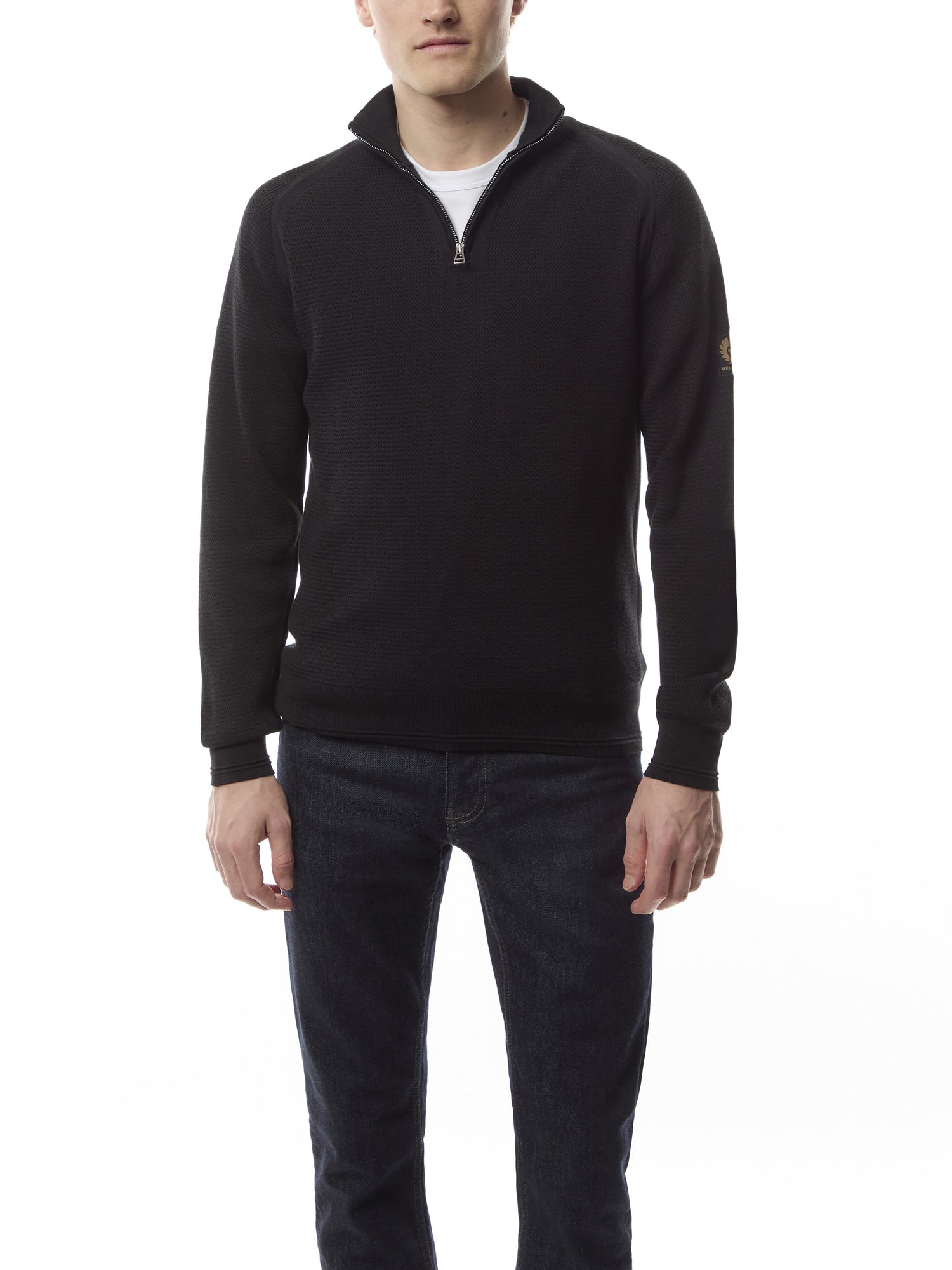 Guide Textured Quarter Zip Jumper