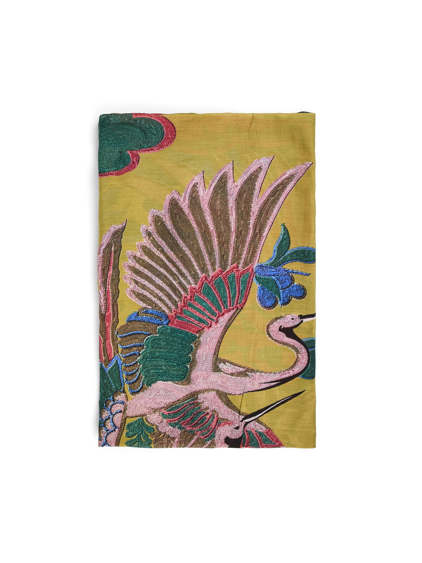 Crane Olive Scarf