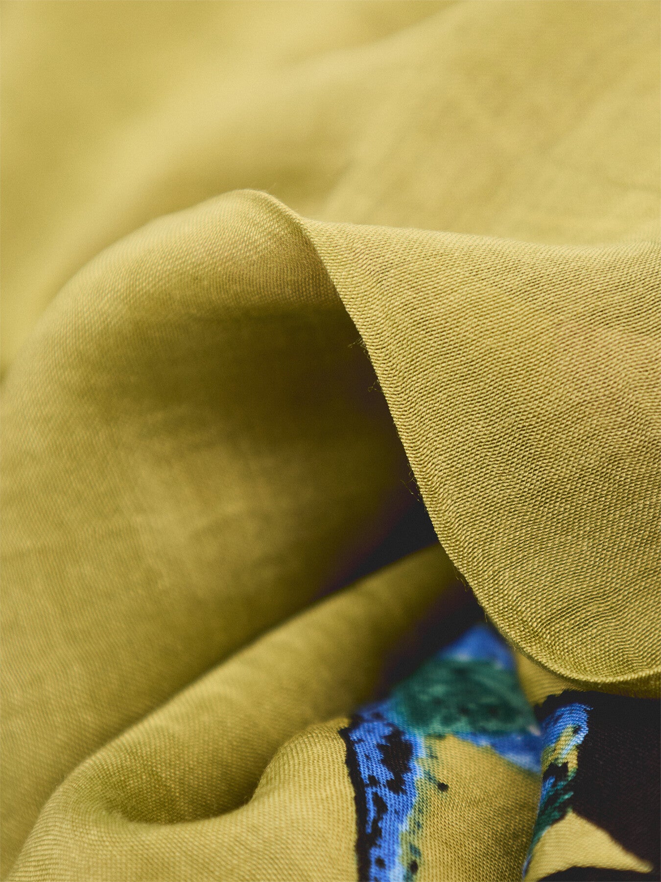 Crane Olive Scarf