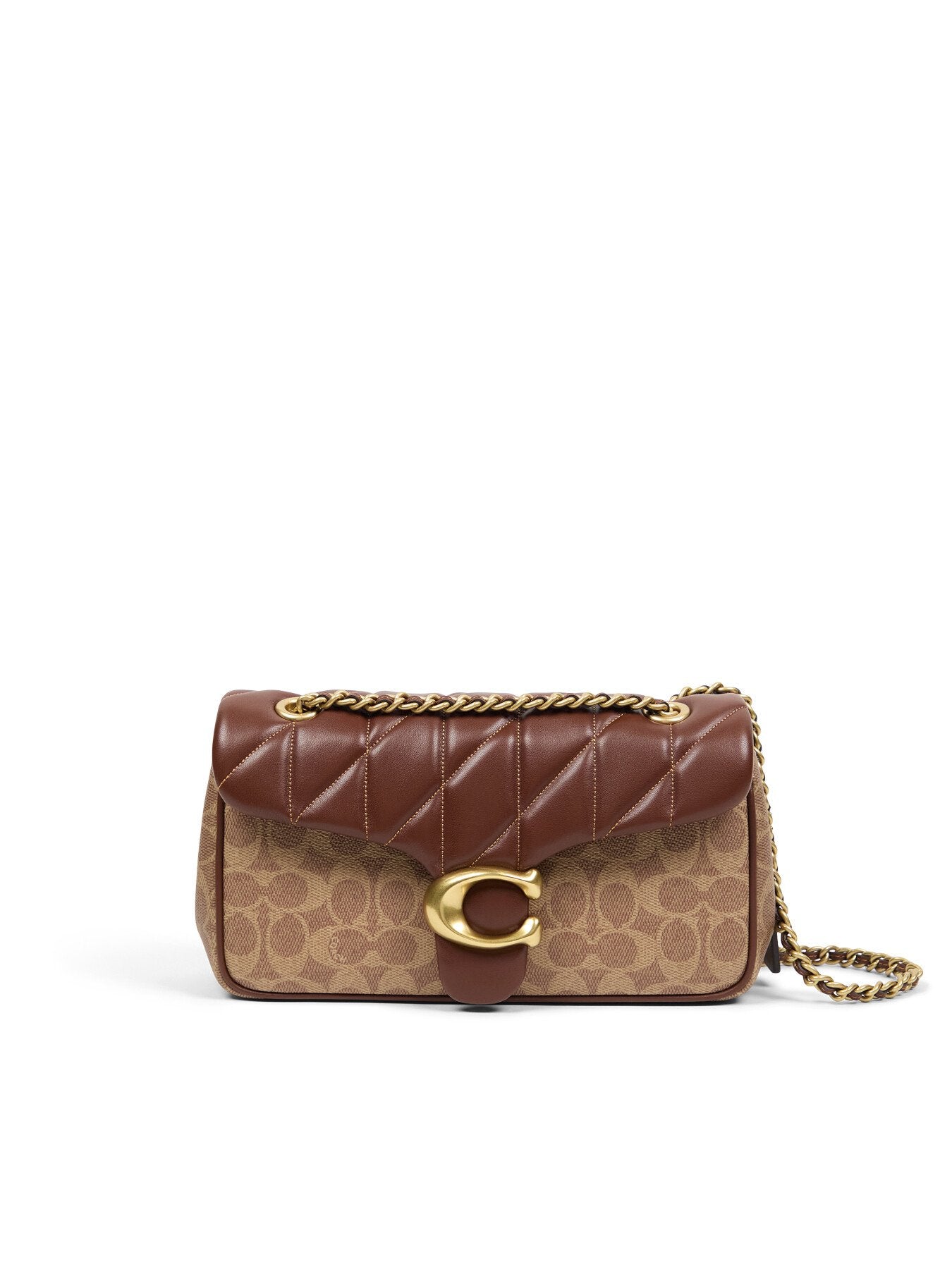 Quilted Signtuare Tabby Shoulder Bag 26 with Chain