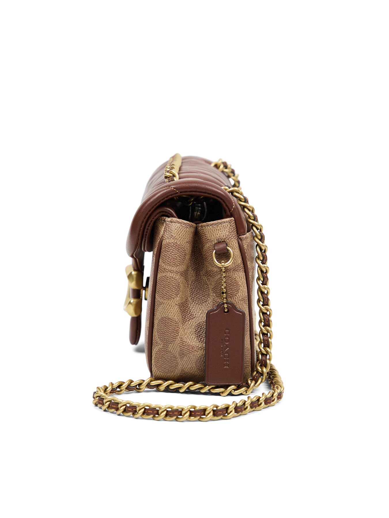 Quilted Signtuare Tabby Shoulder Bag 26 with Chain