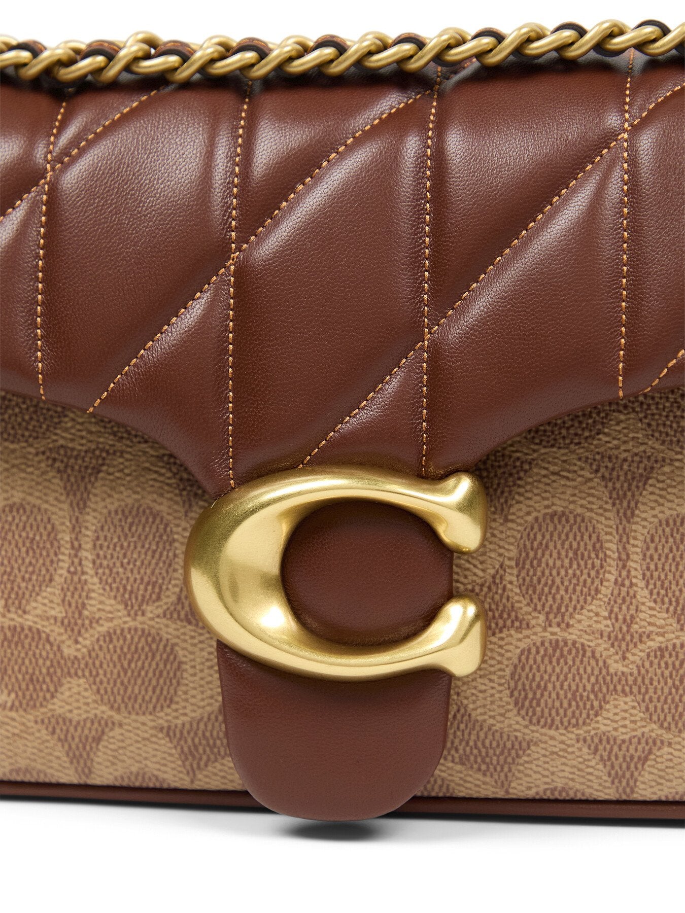 Quilted Signtuare Tabby Shoulder Bag 26 with Chain