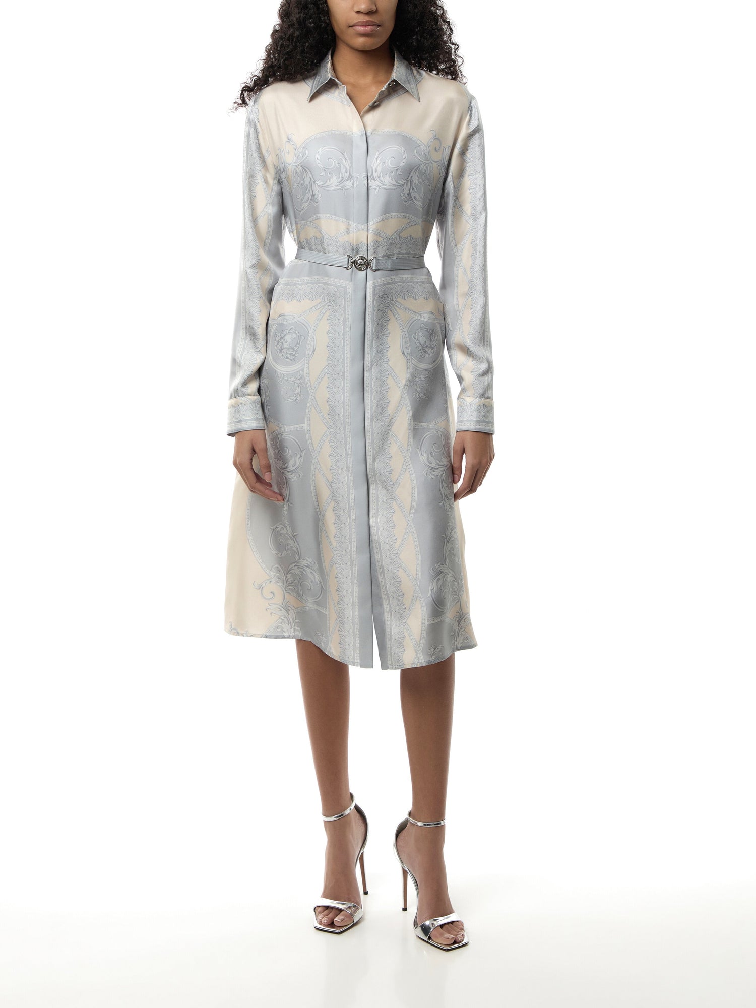 Dress Coupe Des Dieux Barocco Foulard On Responsible Silk Twill