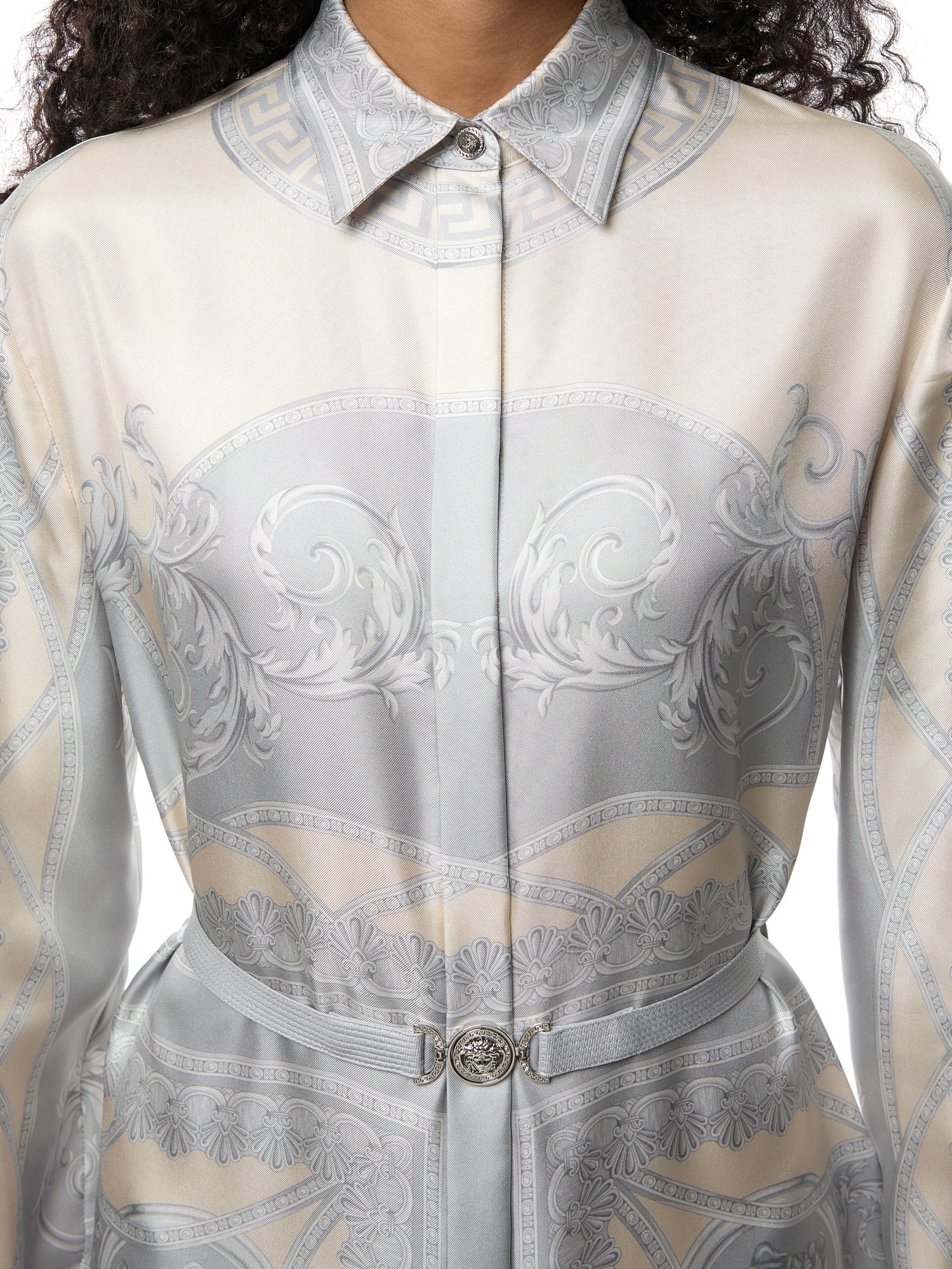 Dress Coupe Des Dieux Barocco Foulard On Responsible Silk Twill
