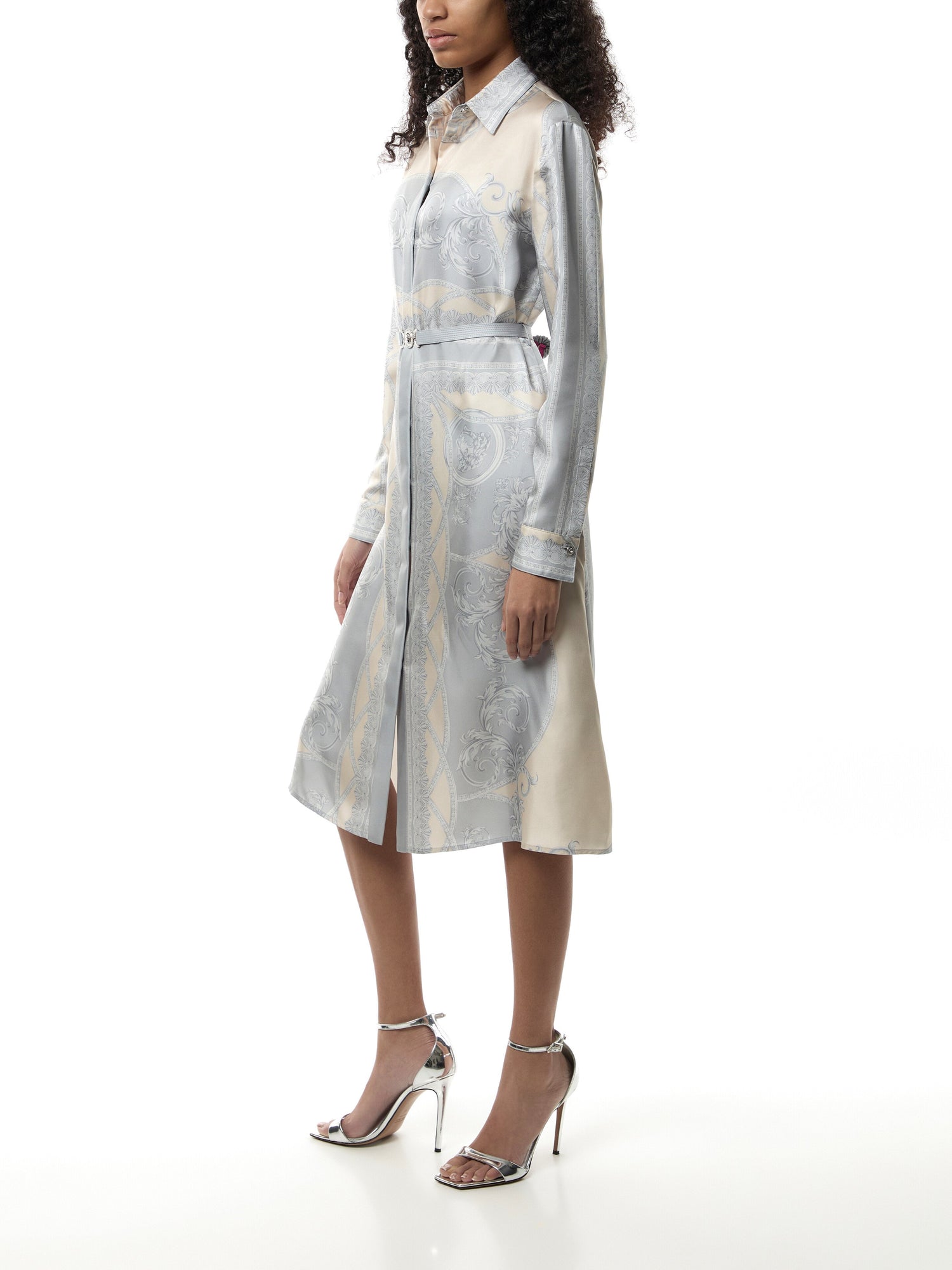 Dress Coupe Des Dieux Barocco Foulard On Responsible Silk Twill