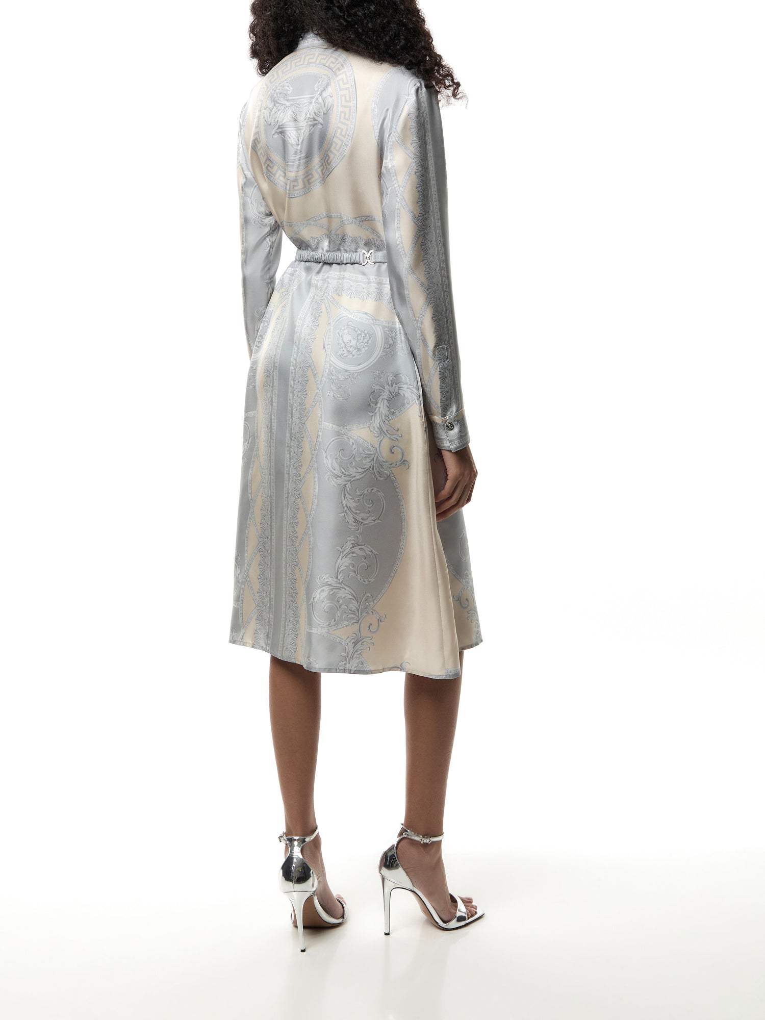 Dress Coupe Des Dieux Barocco Foulard On Responsible Silk Twill
