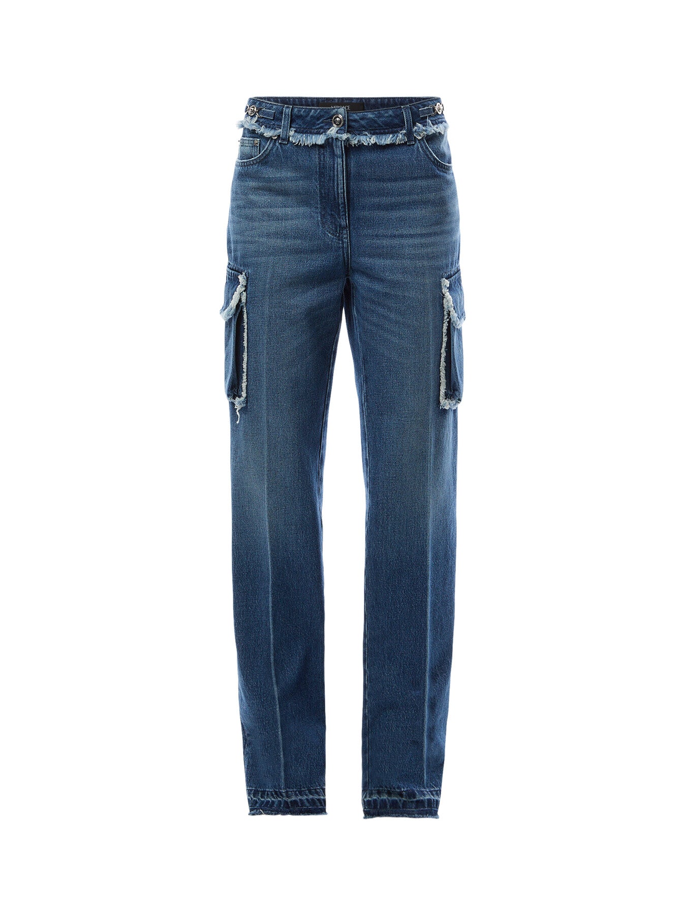 Frayed Cargo Jeans