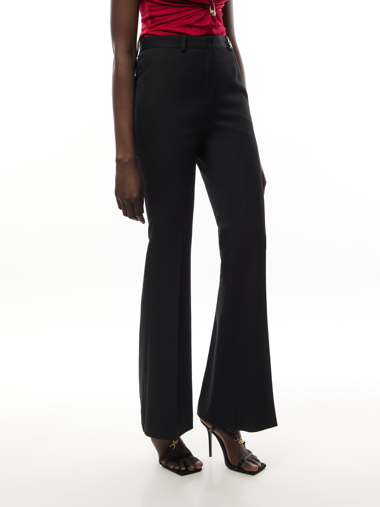 Informal Pant Stretch Wool Fabric