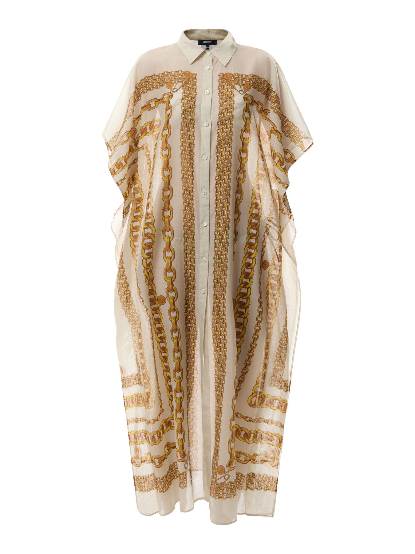 Swim Robe Cotton Silk Voile Versace Treasure Print