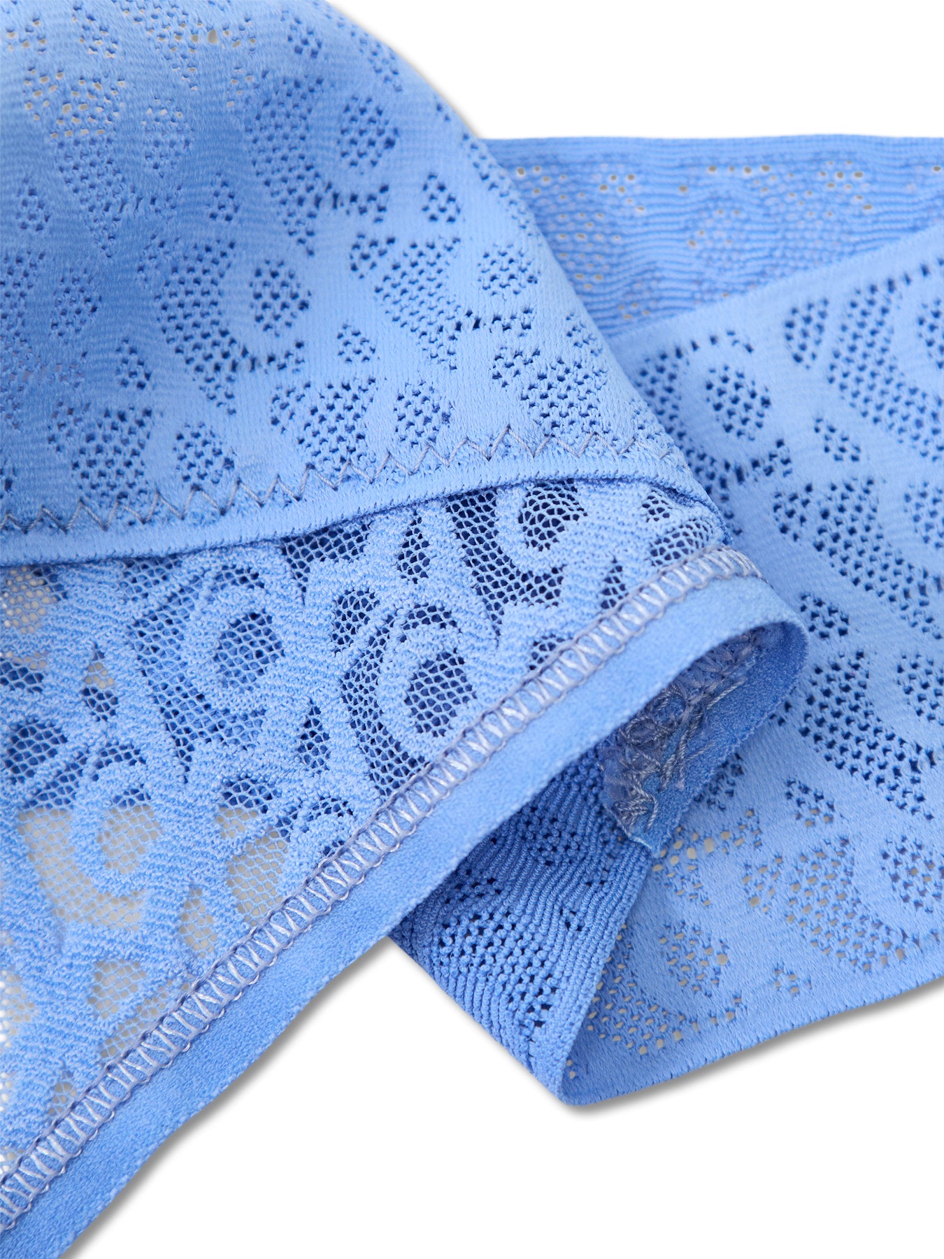 Logo Lace Trim Low Rise Thong