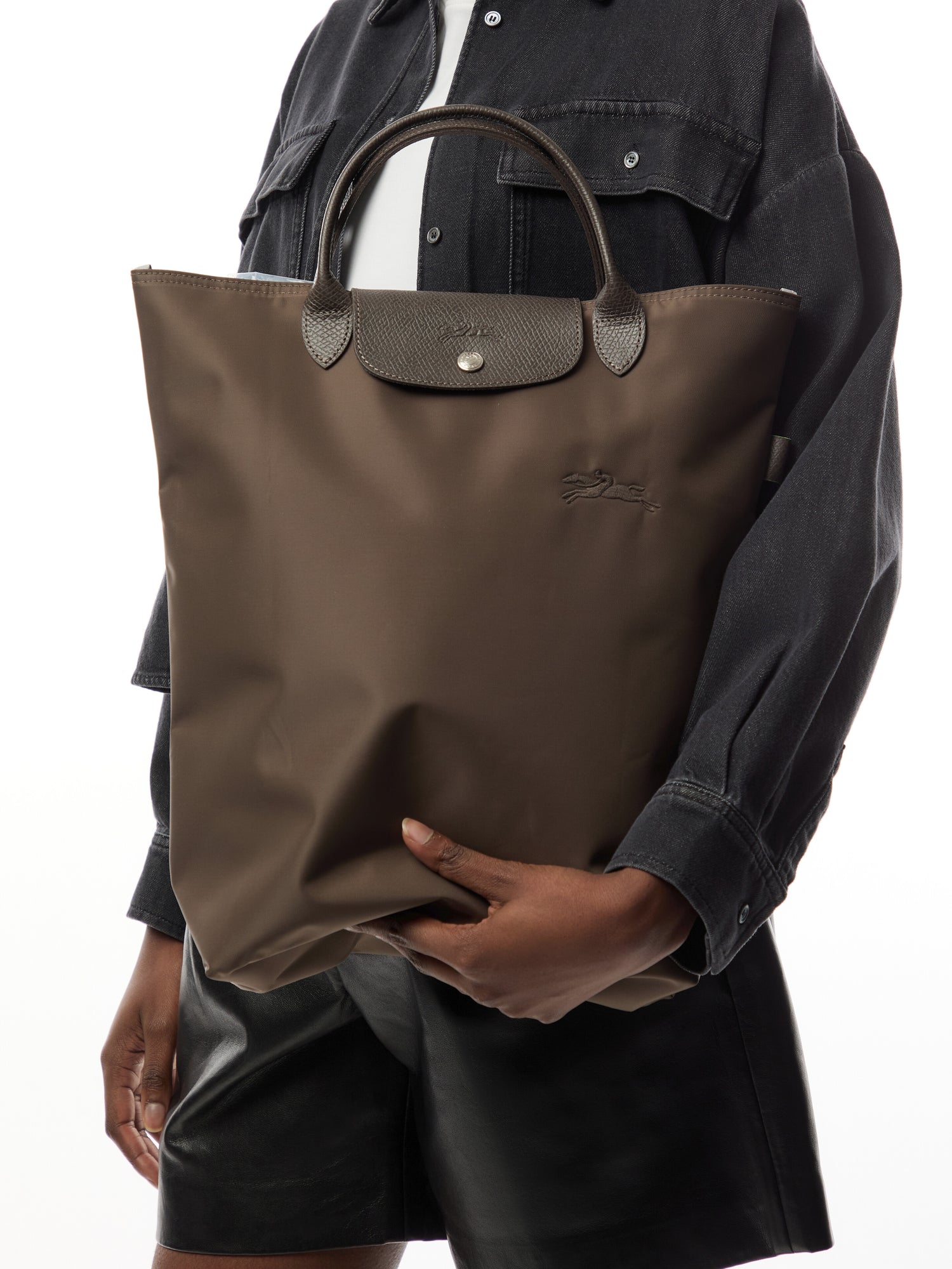 Le Pliage Green M Tote Bag