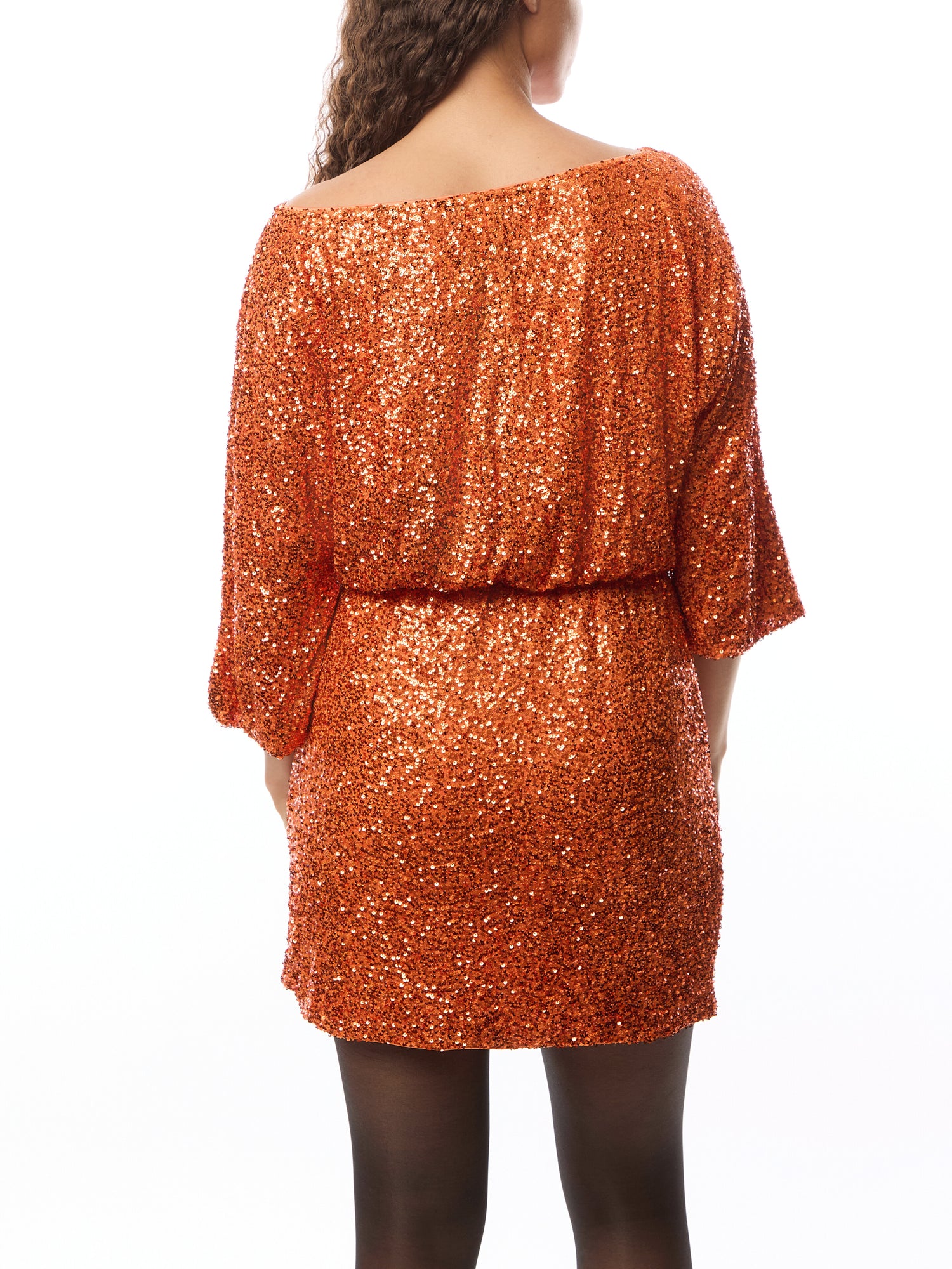 Rust Sequin Tilly Dress