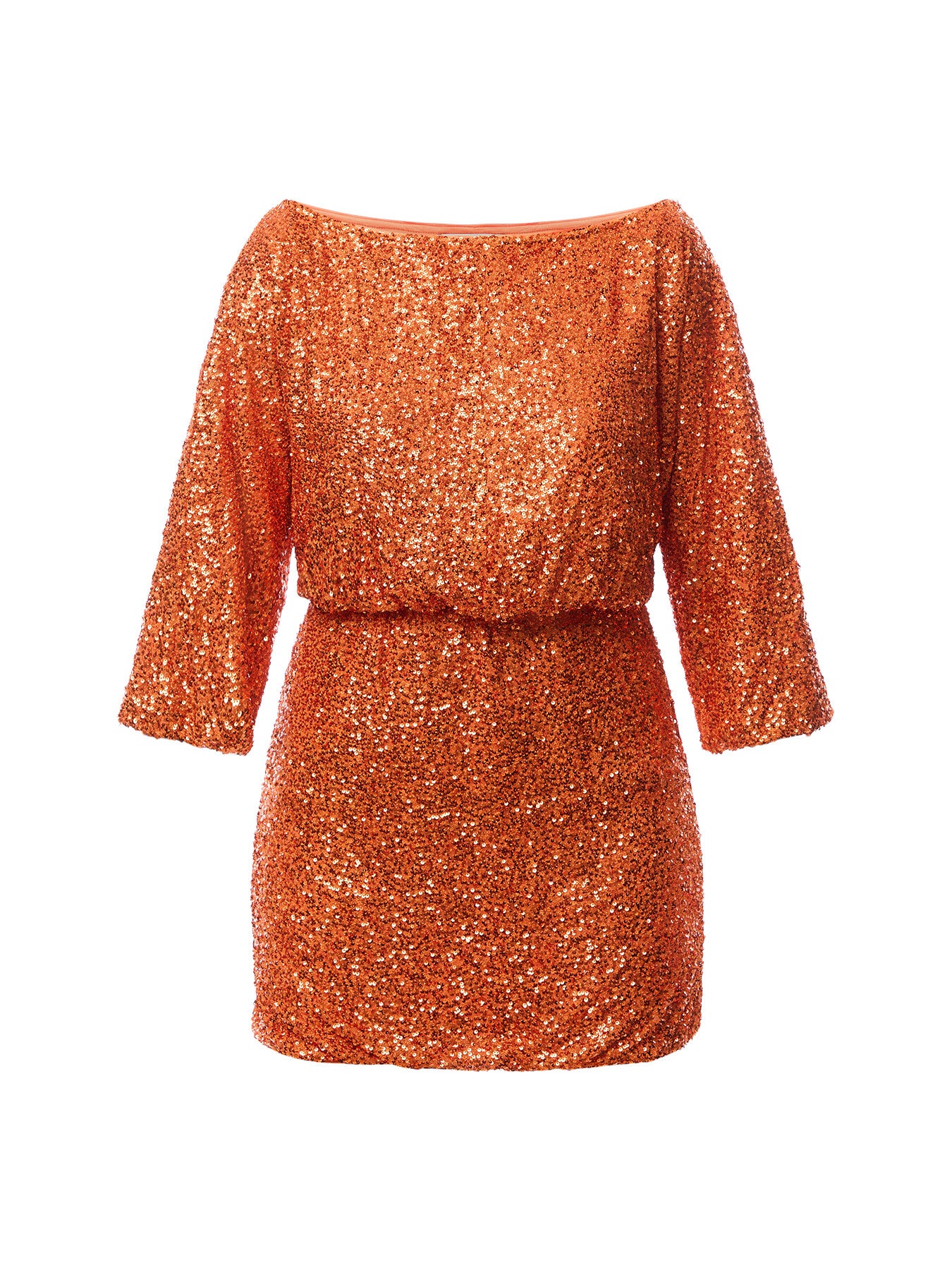 Rust Sequin Tilly Dress