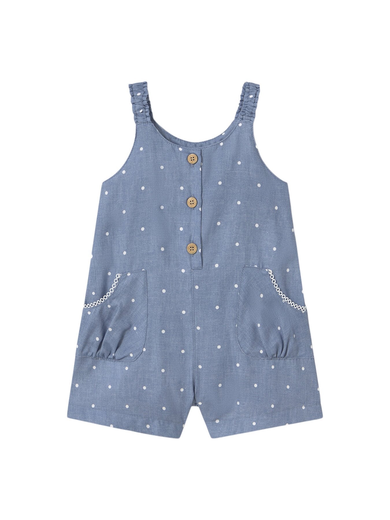 Denim Spotty Romper