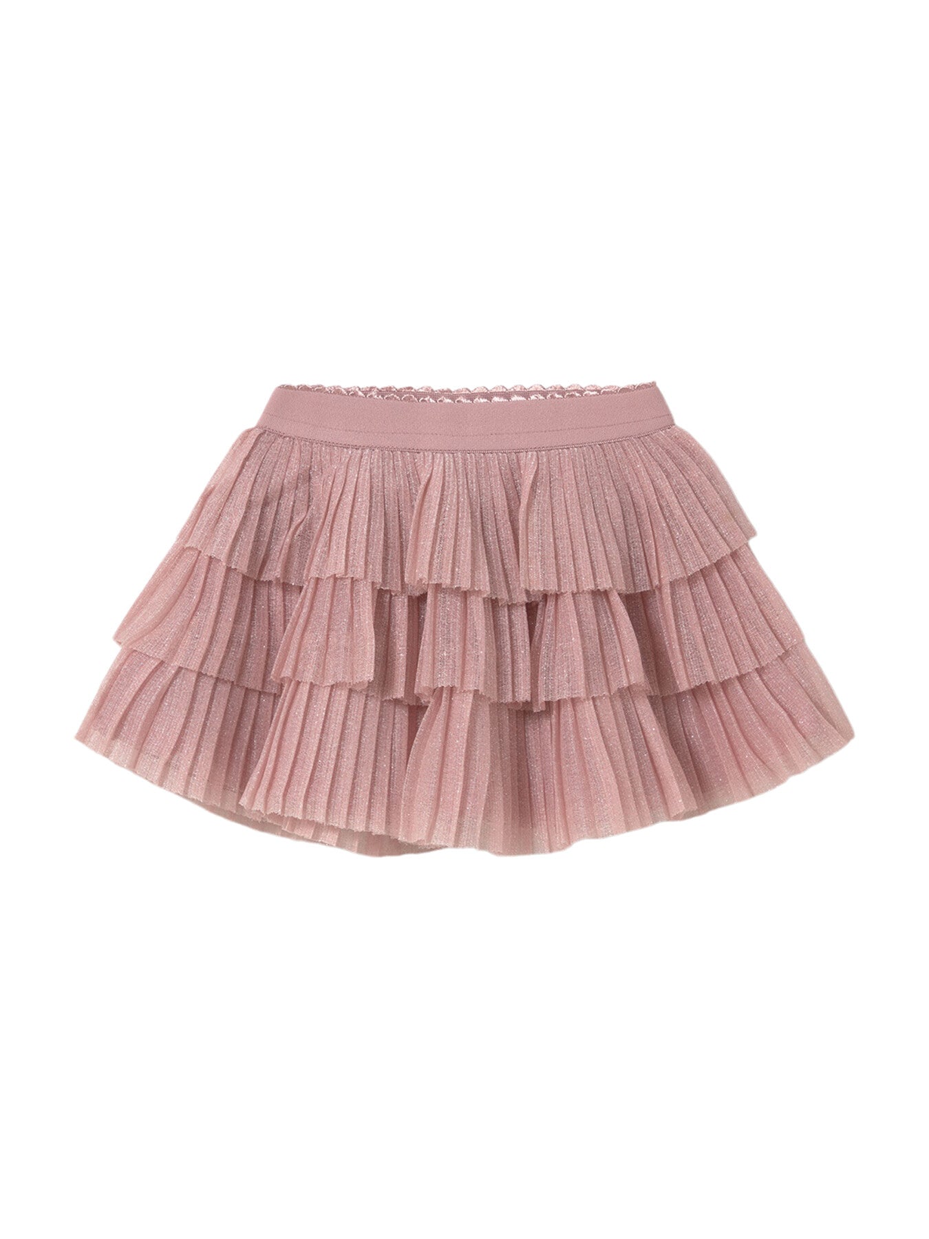 Rose Pleated tulle skirt
