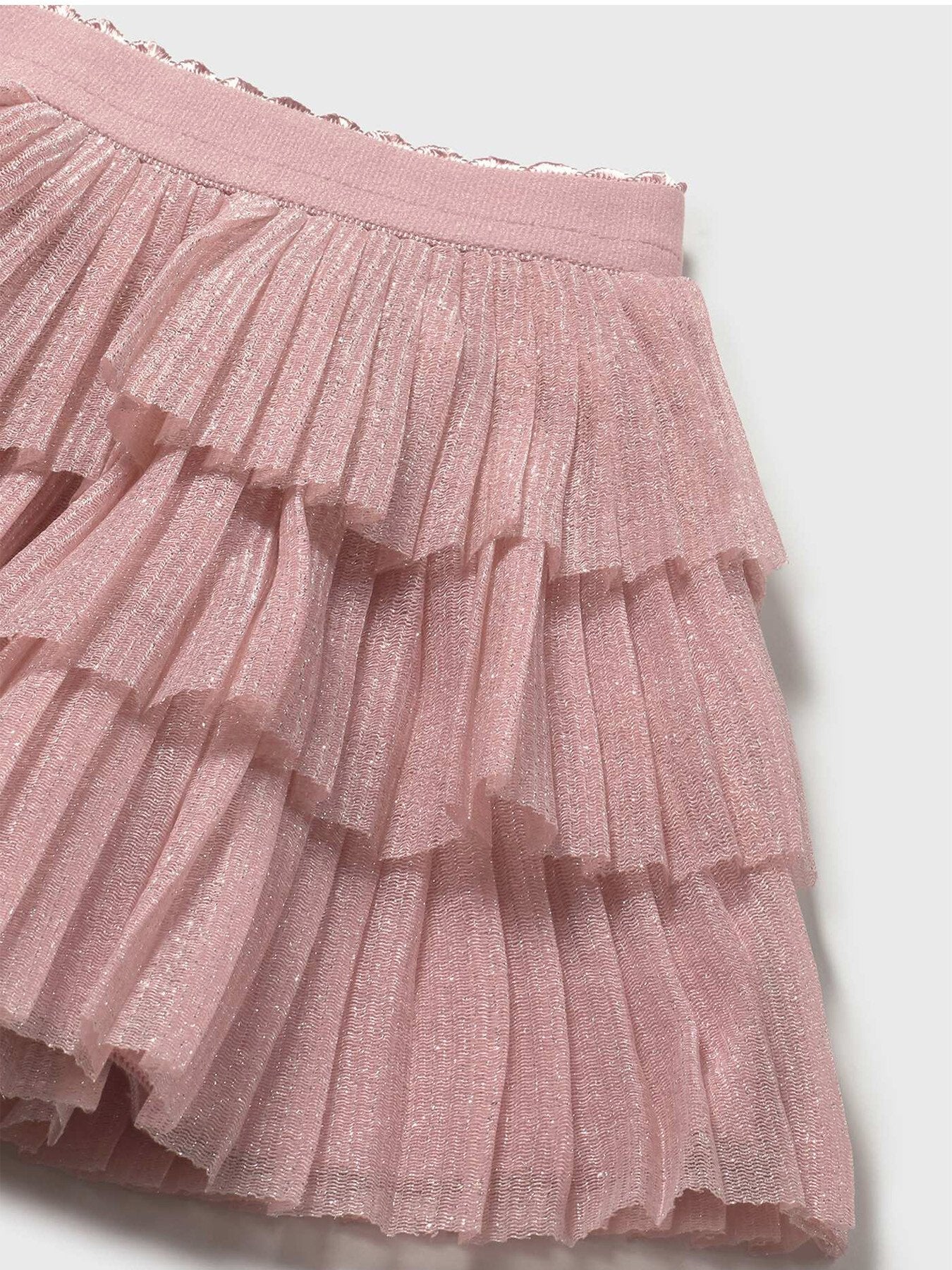Rose Pleated tulle skirt