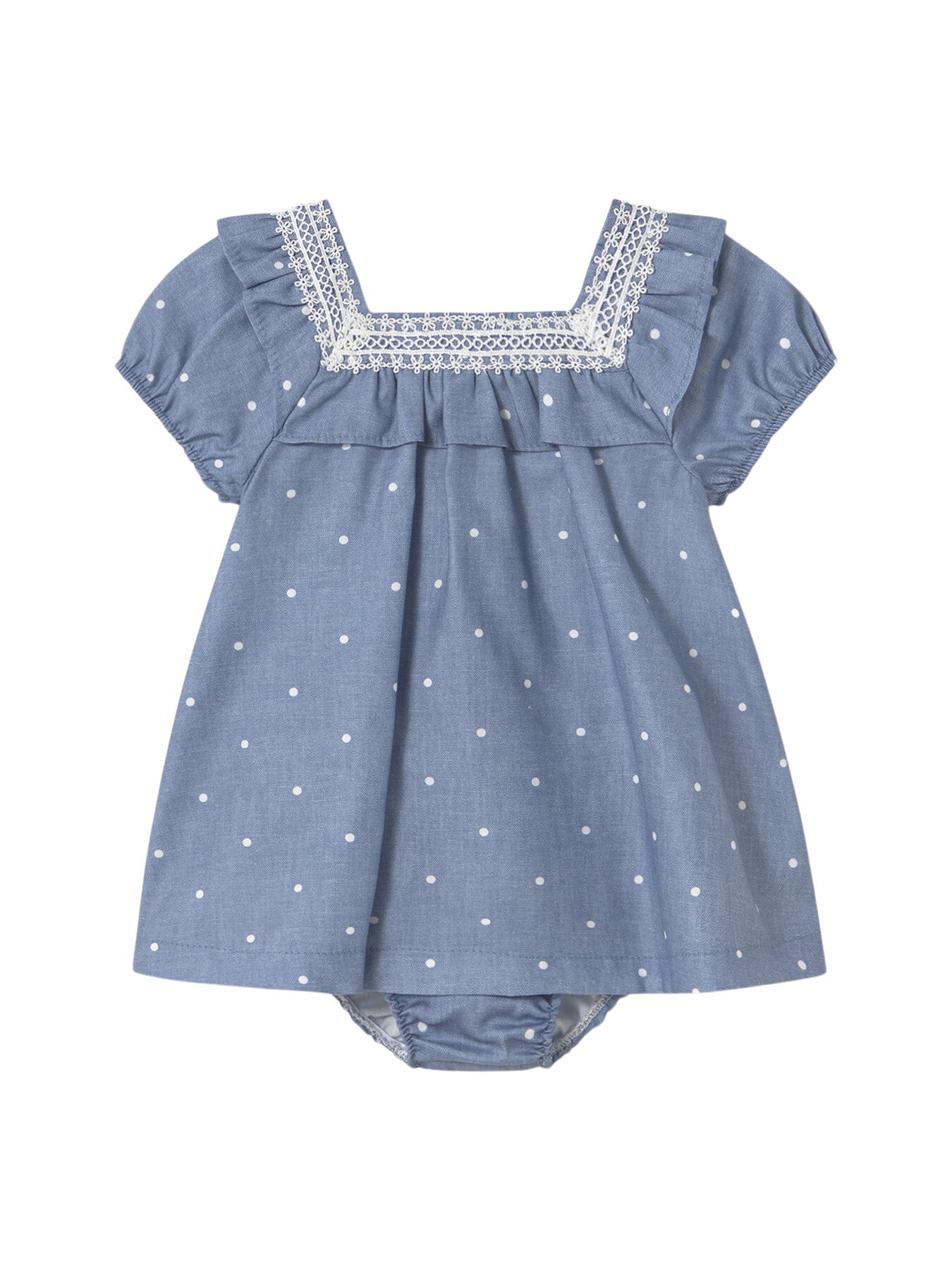 Denim Spotty Dress