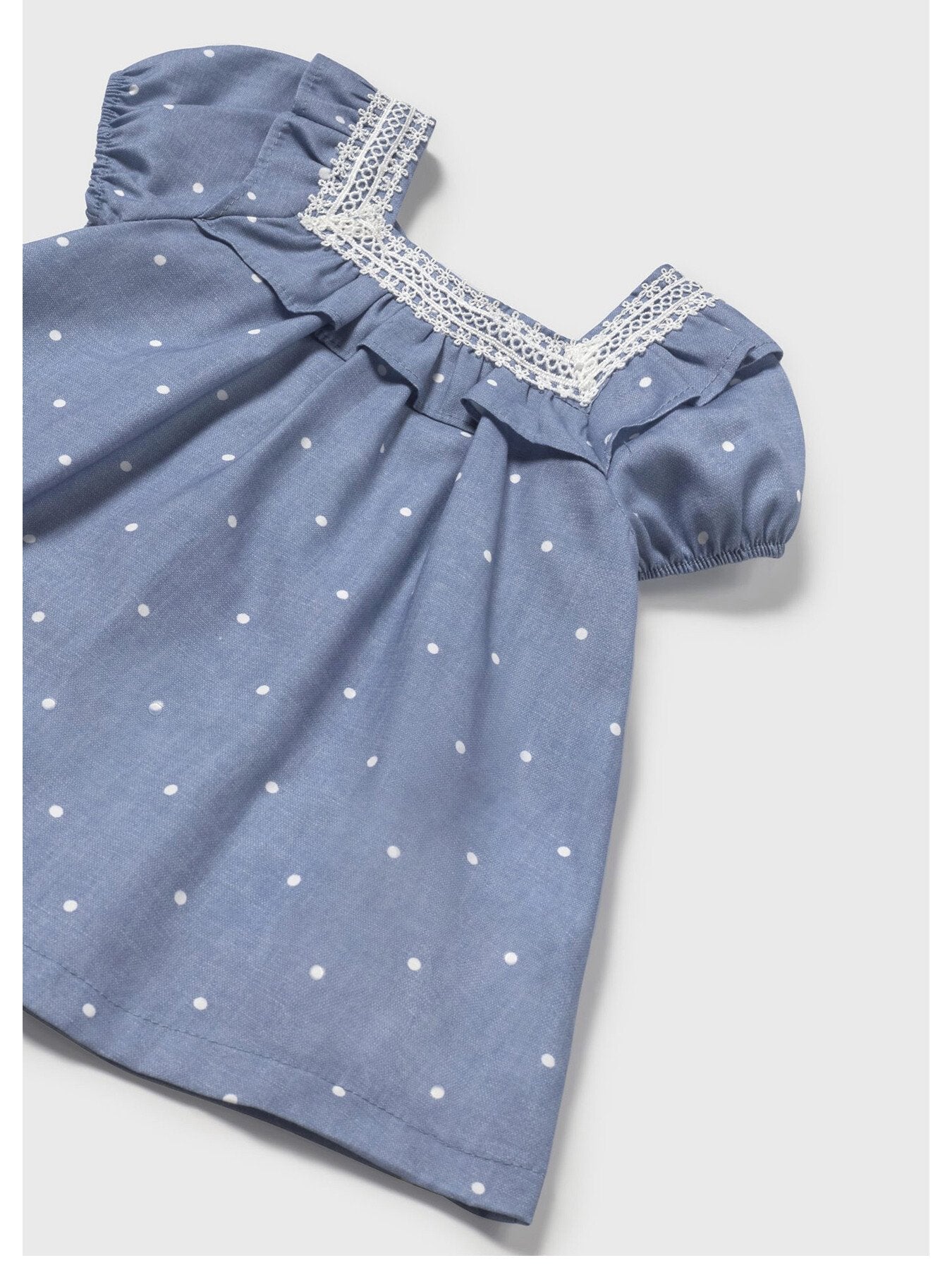 Denim Spotty Dress