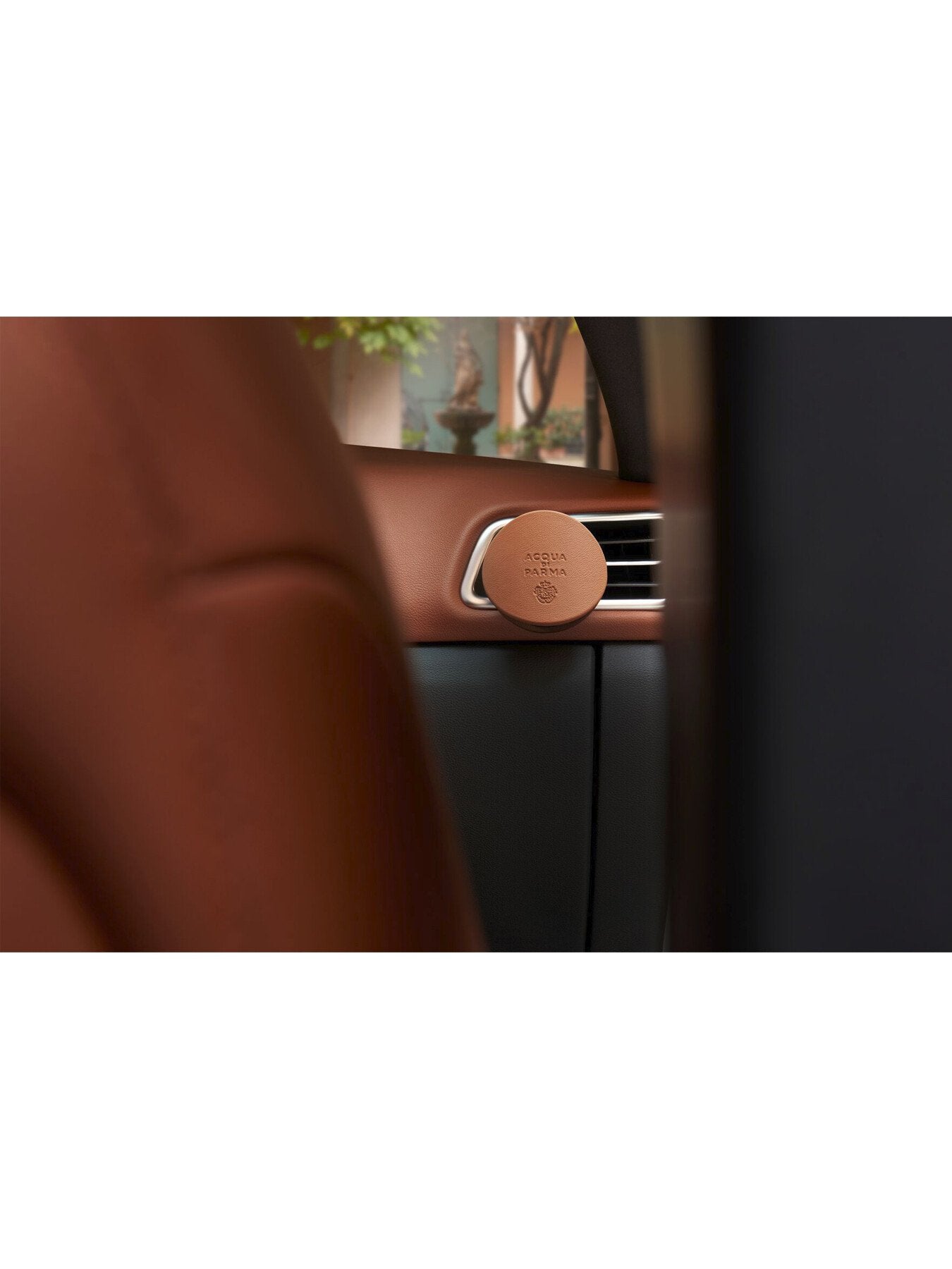Car Diffuser Case Brown Camel Leather